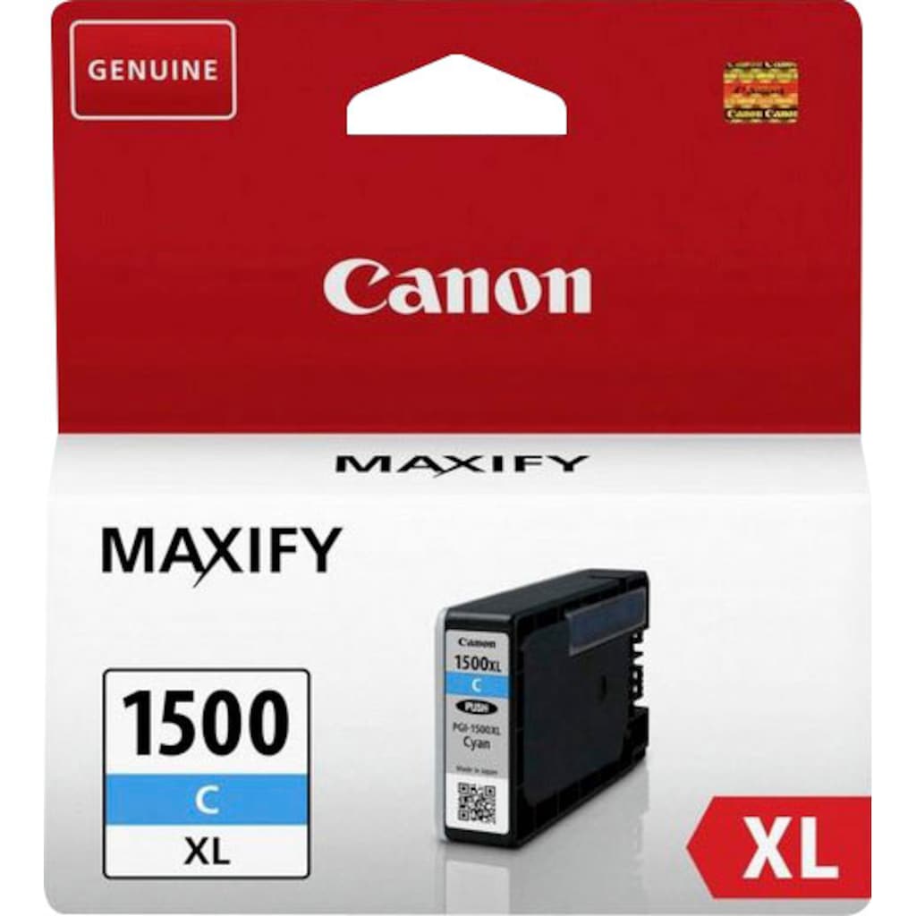 Canon Tintenpatrone »PGI-1500XL C«, original Druckerpatrone 1500 cyan XL
