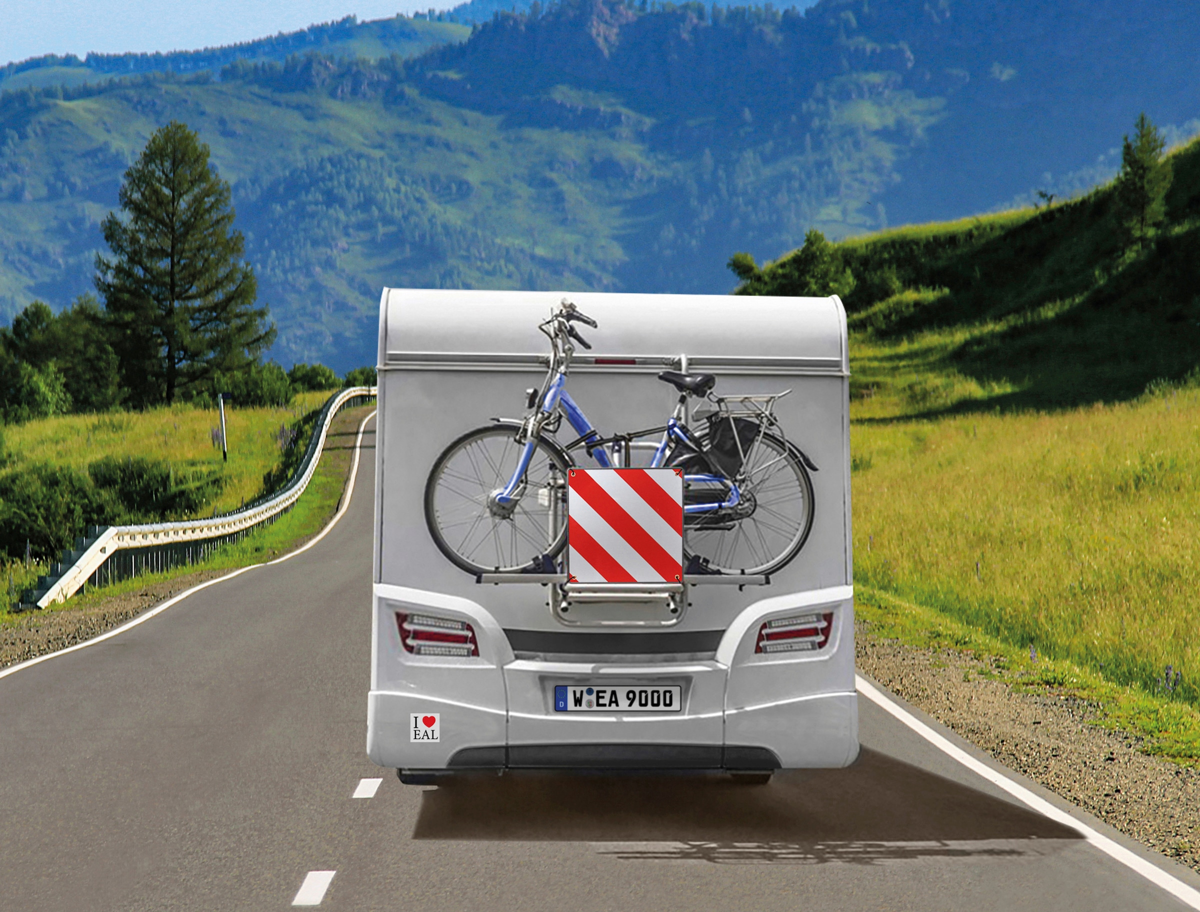 CALIMA Tafel »46044 Warntafel 2 in 1« für Spanien und Italien, aus Aluminium