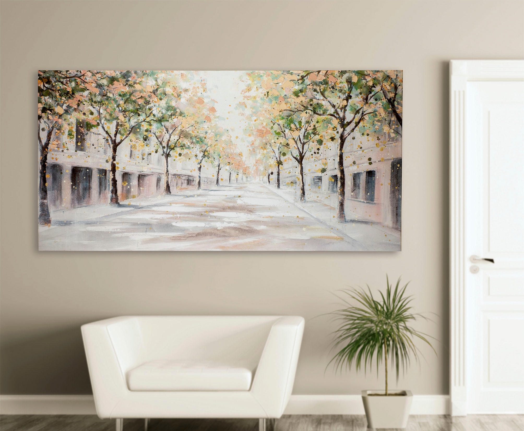 GILDE Leinwandbild »Bild La Rambla«, (1 St.)