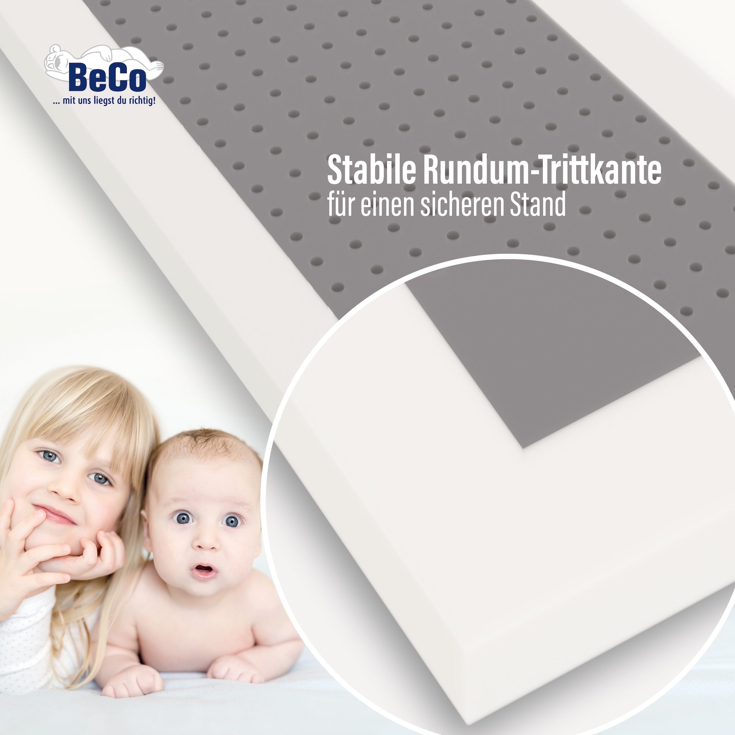 Beco Babymatratze »Kindermatratze BeCo Kaja, ergonomisch, hygienisch und strapazierfähig« 11 cm hoch Raumgewicht: 35 kg/m³ 1 Stk. tlg. Note GUT (2,2) der Preistipp bei Stiftung Warentest (Ausgabe 09/2024)