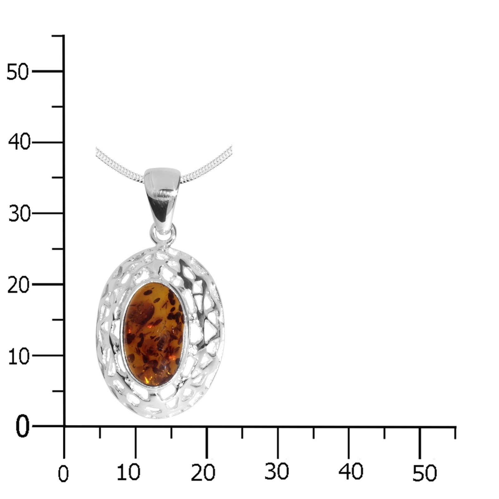 OSTSEE-SCHMUCK Kette mit Anhänger »- Vara - Silber 925/000 - Bernstein«