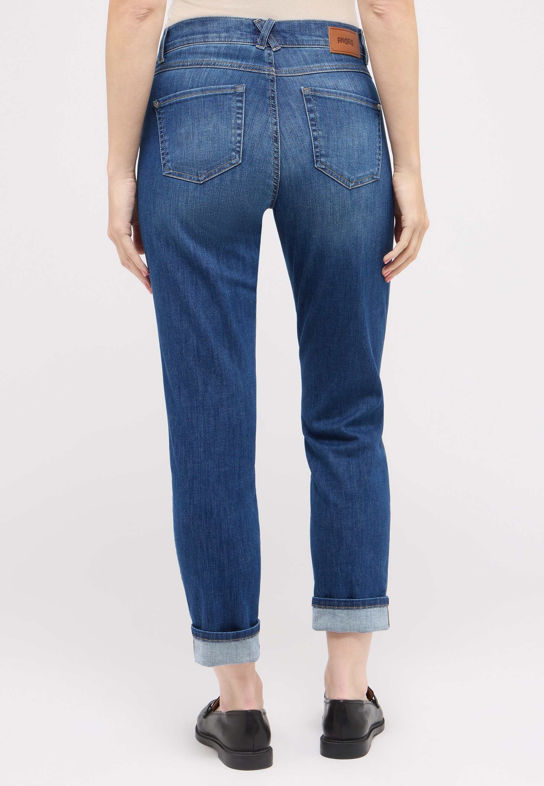 ANGELS Mom-Jeans »DARLEEN CROP TU« im Five-Pocket Style