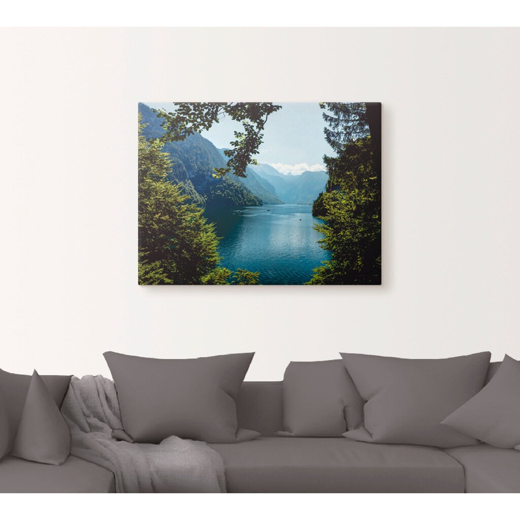 Artland Wandbild »Malerwinkel Königssee- Alpen«, Berge, (1 St.)