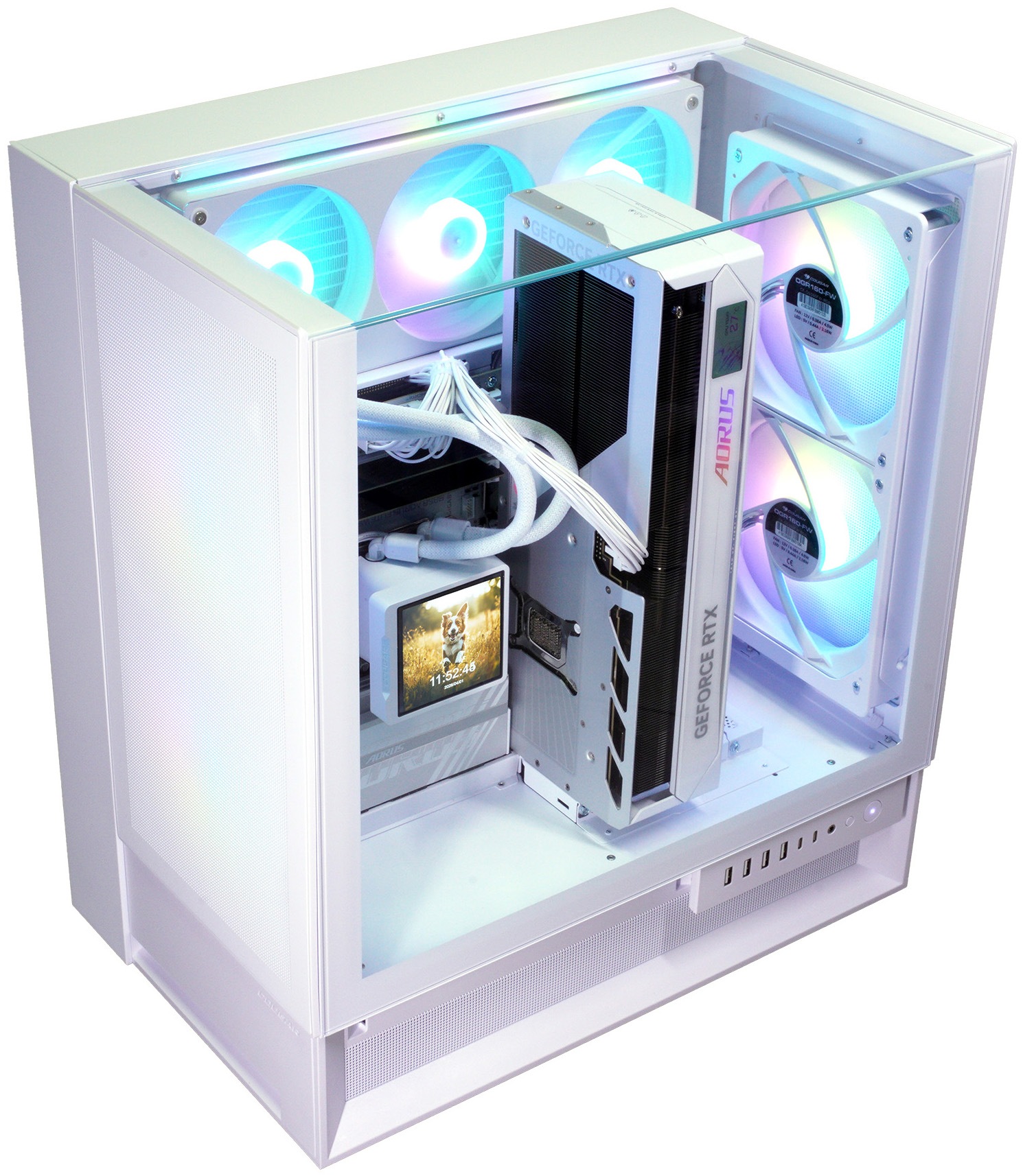Cougar Gaming-PC »OmnyX WT 8126 AMD Ryzen 7 9850X3D 32GB DDR5 2TB SSD RTX 5090« Windows 11, DDR5 RAM, Wasserkühlung
