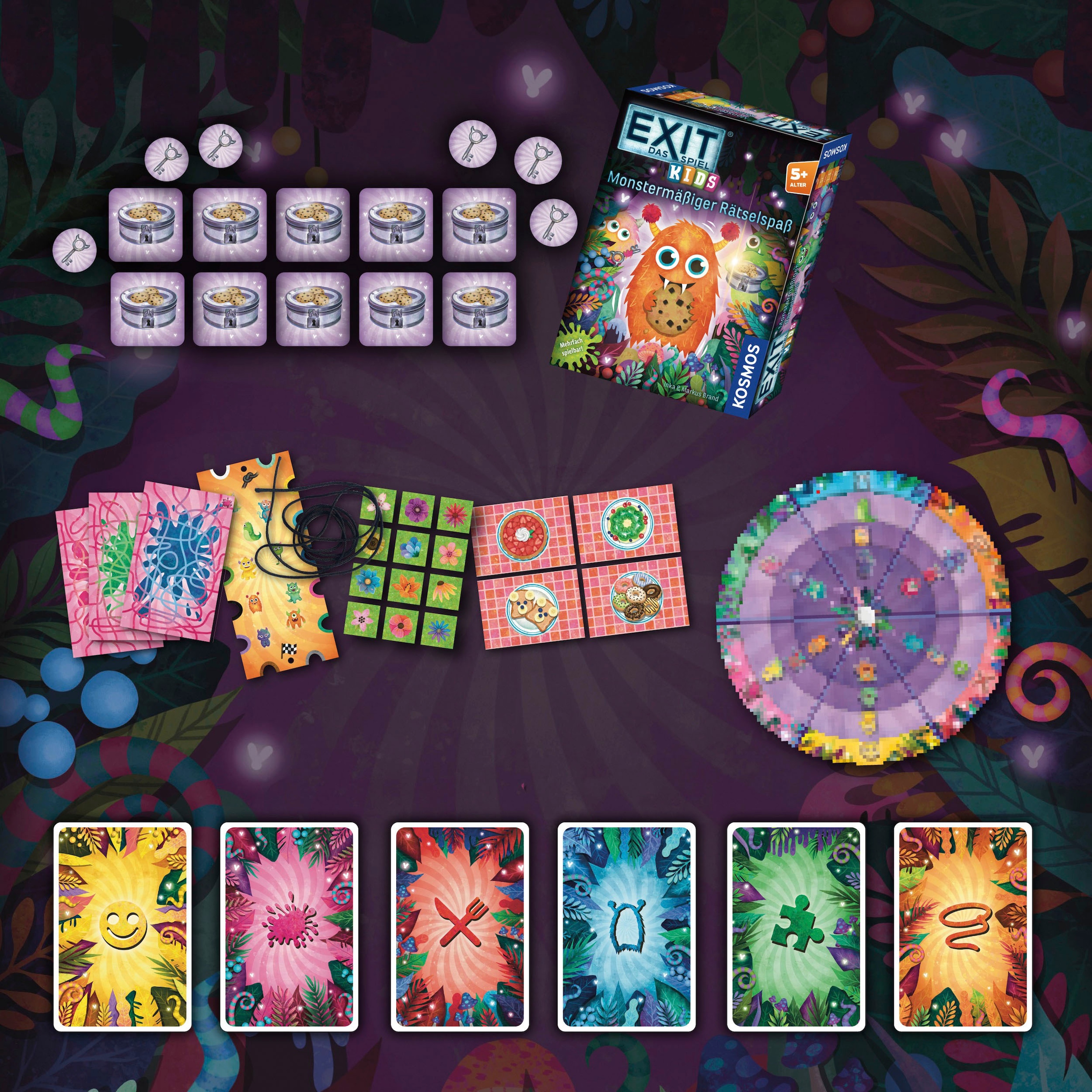 Kosmos Spiel »EXIT, Das Spiel Kids Monstermäßiger Rätselspaß«, Made in Germany