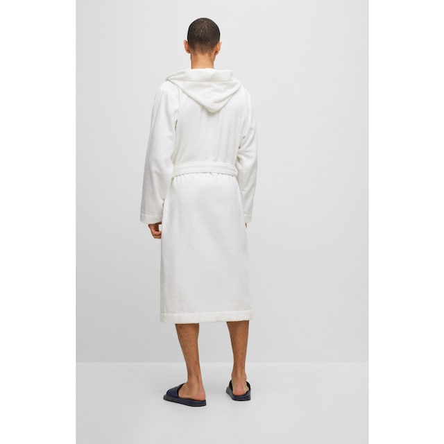 kontrastfarbenen Hooded«, Logo Bademantel HUGO im & Gown mit OTTO-Shop Kapuze »Terry