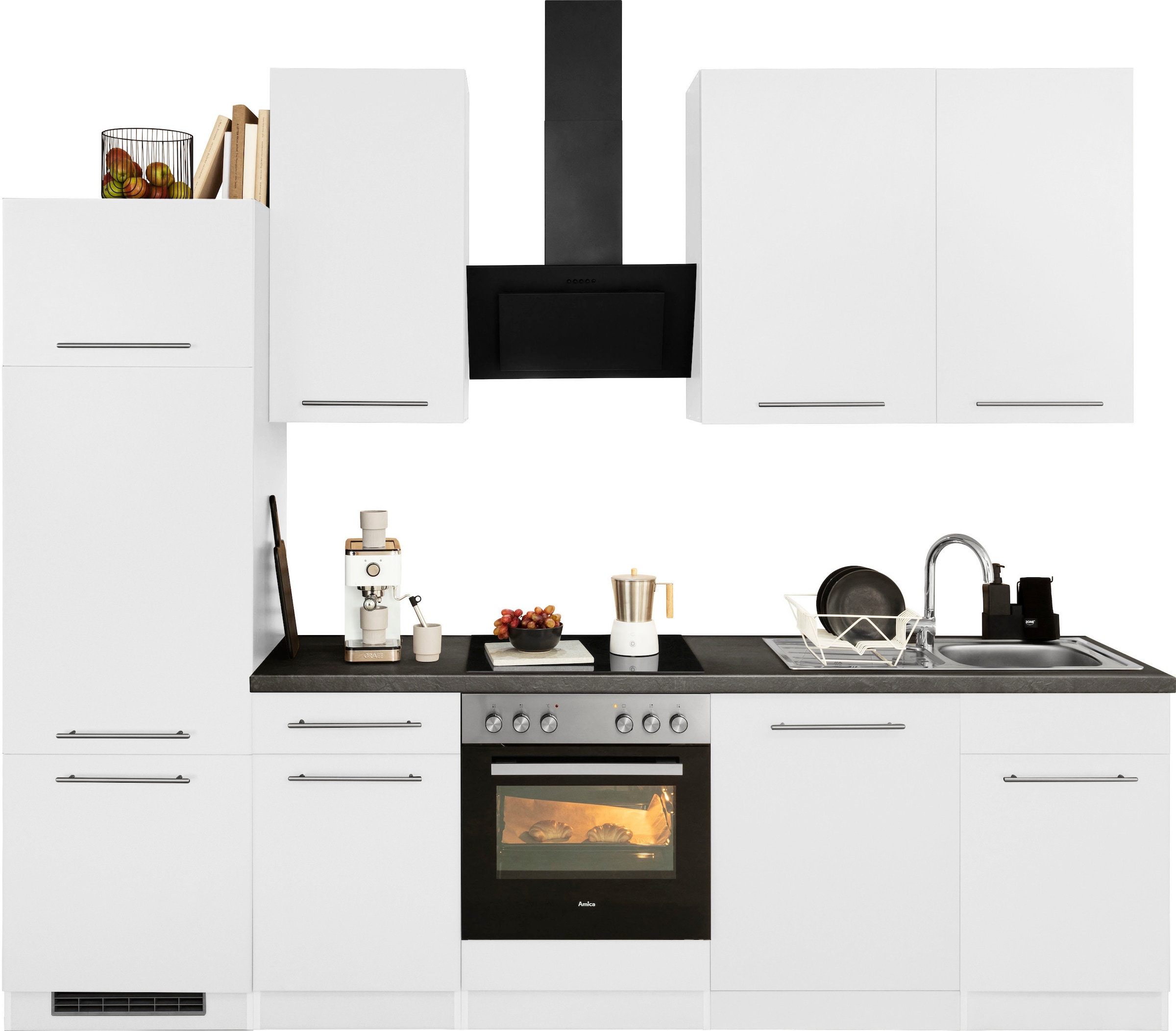 wiho Küchen Küchenzeile »Unna«, ohne E-Geräte, Breite 280 cm