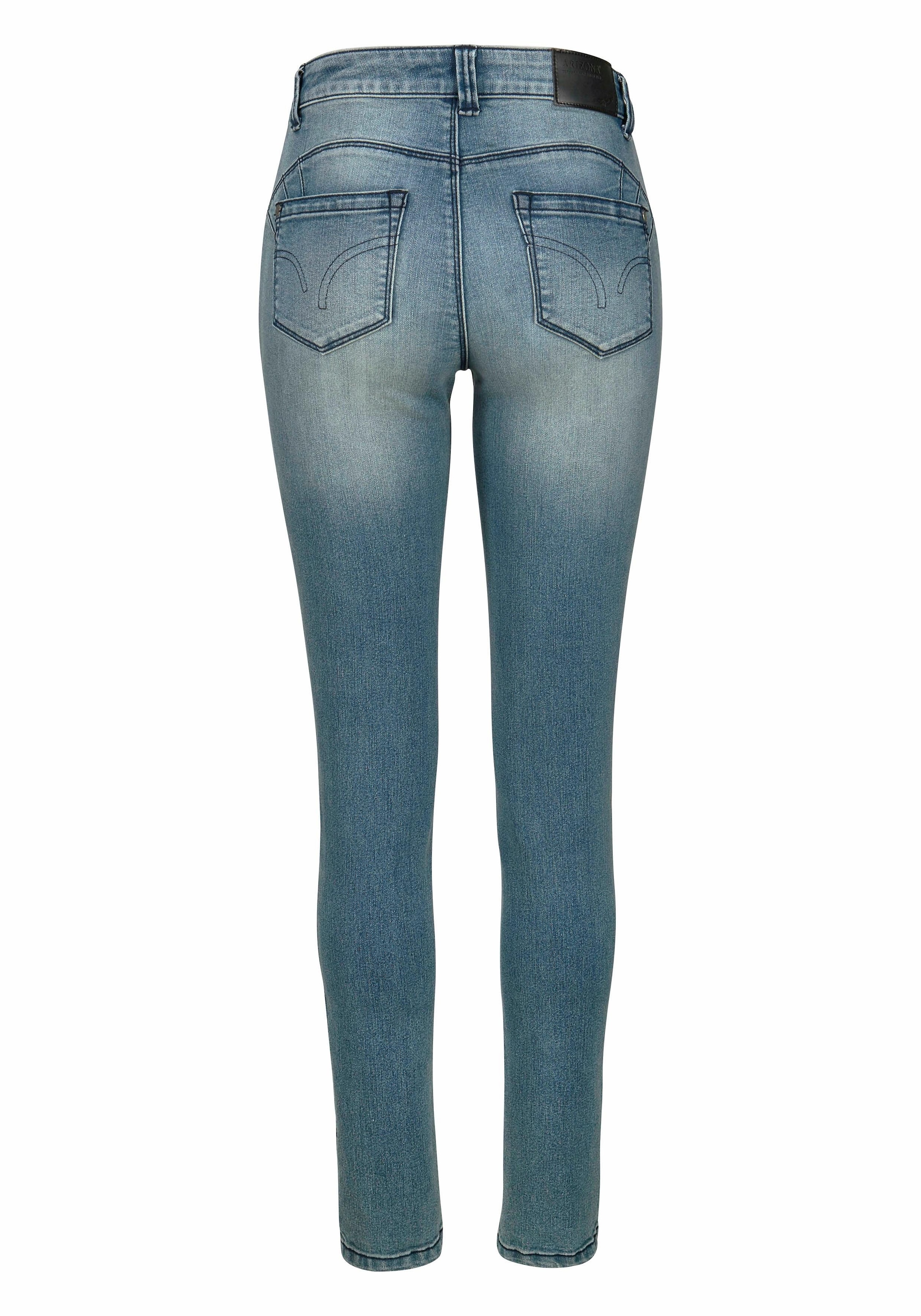 Arizona Skinny-fit-Jeans »Shaping«, skinny Passform, normale Leibhöhe, in Stretch-Qualität, Used-Look