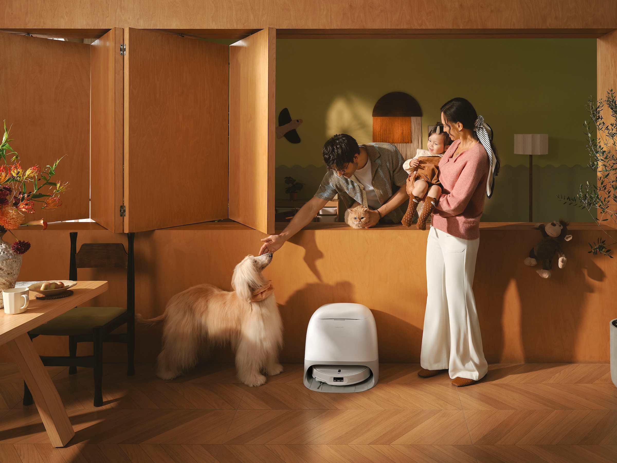 Roborock Nass-Trocken-Saugroboter »Qrevo Curv 2 Pro mit Wischfunktion« FlexiArm Design Seitenbürste, DuoDivide Bürste, autom. Moppreinigung.