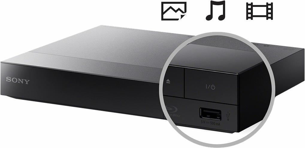 Sony Blu-ray-Player »BDP-S6700«, 4k Ultra HD, Miracast (Wi-Fi Alliance)-LAN (Ethernet)-WLAN, 3D-fähig-4K Upscaling, Full HD