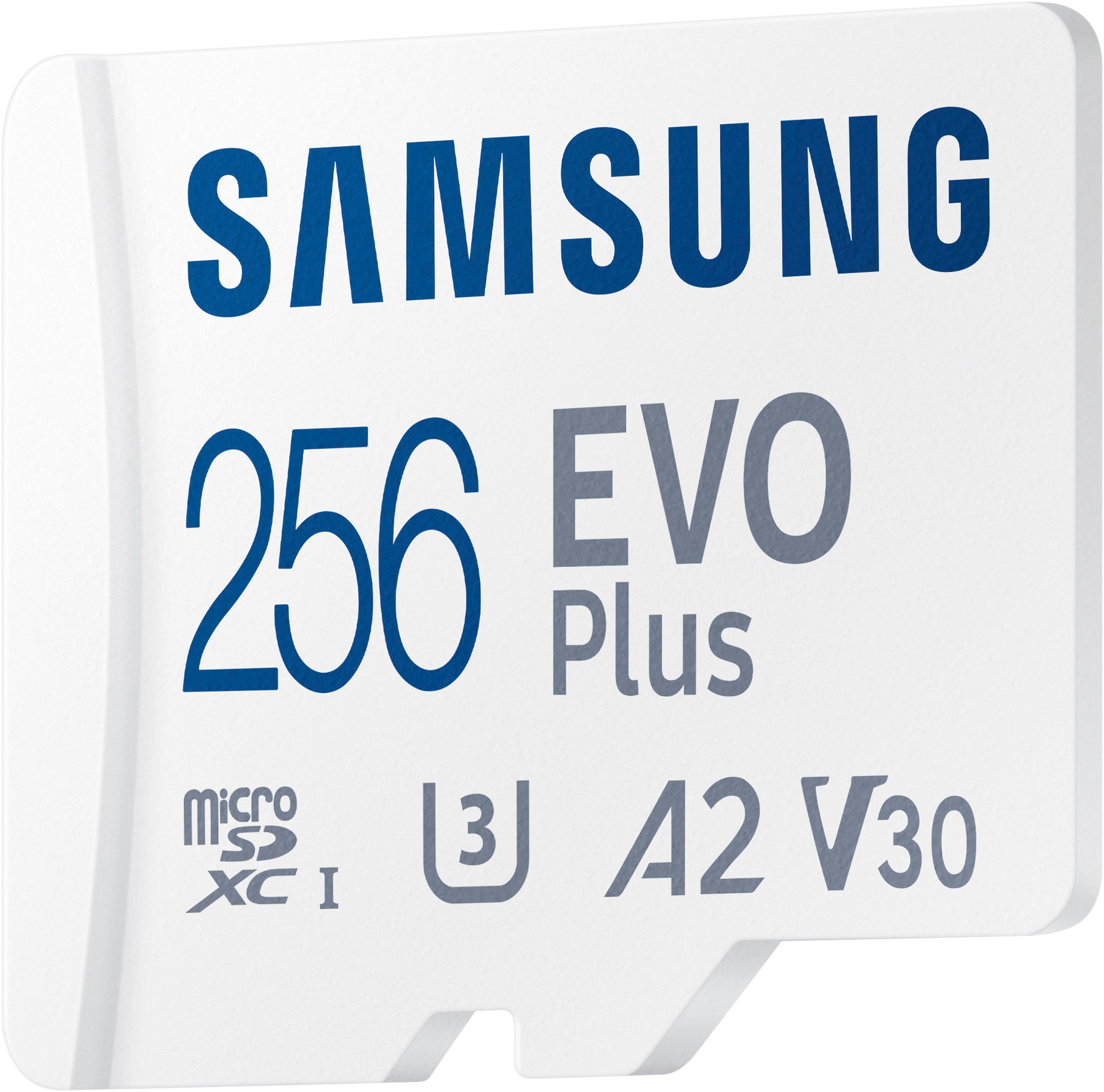 Samsung Speicherkarte »EVO Plus (2024) inkl. SD-Adapter«, (Video Speed Class 30 (V30)/UHS Speed Class 3 (U3) 160 MB/s Lesegeschwindigkeit)