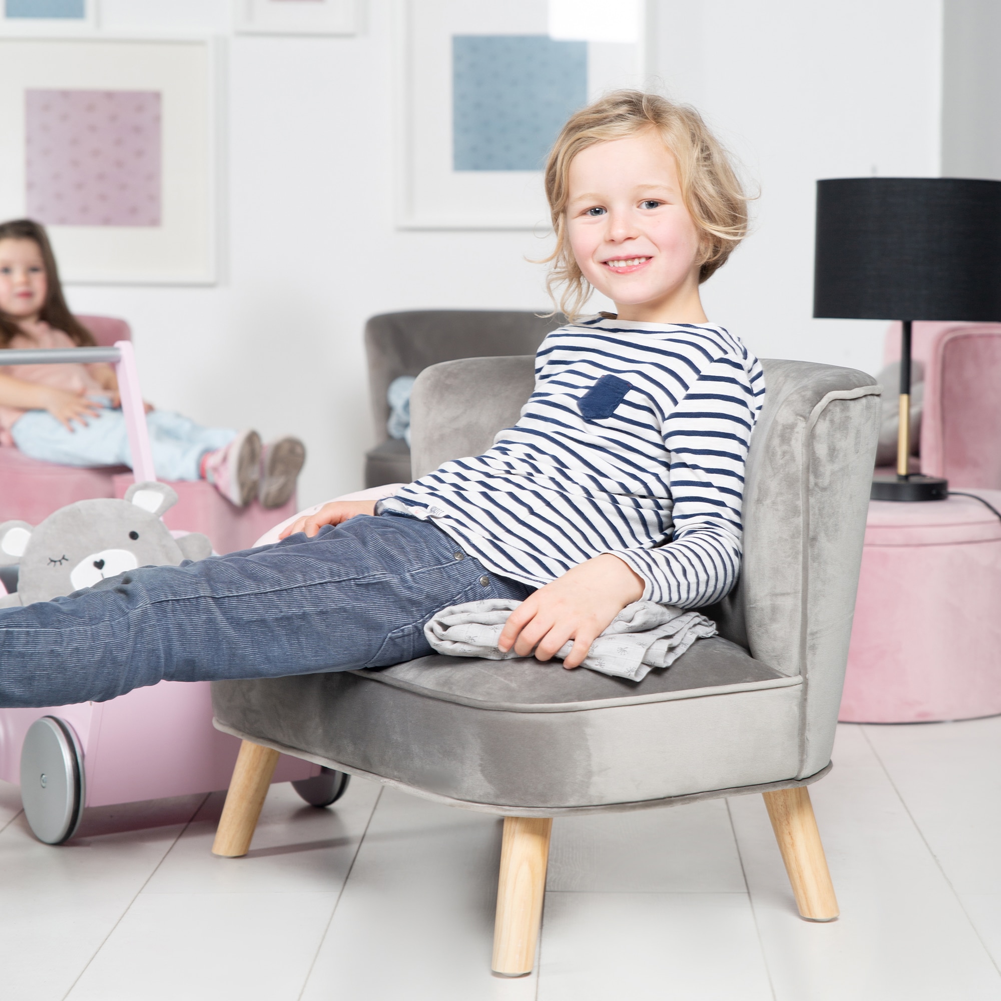 roba® Kindersofa »Lil Sofa« mit Holzfüßen