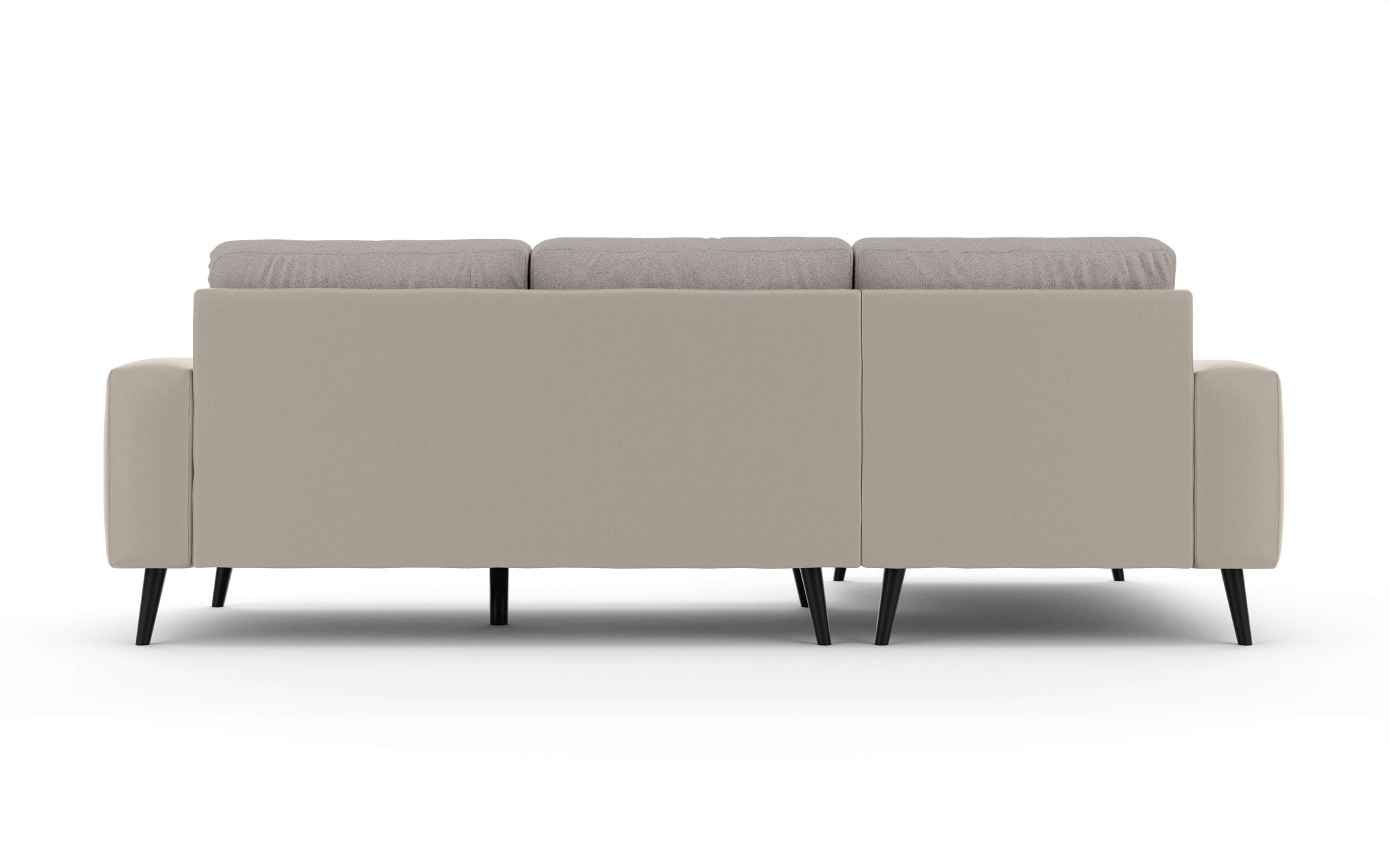 INOSIGN Ecksofa »SERINE mit Recamiere rechts/links bestellbar, Maße B/H/T 253/91/161 cm«, L-Form mit Wellenunterfederung, 3 Rückenkissen, ohne Bettfunktion