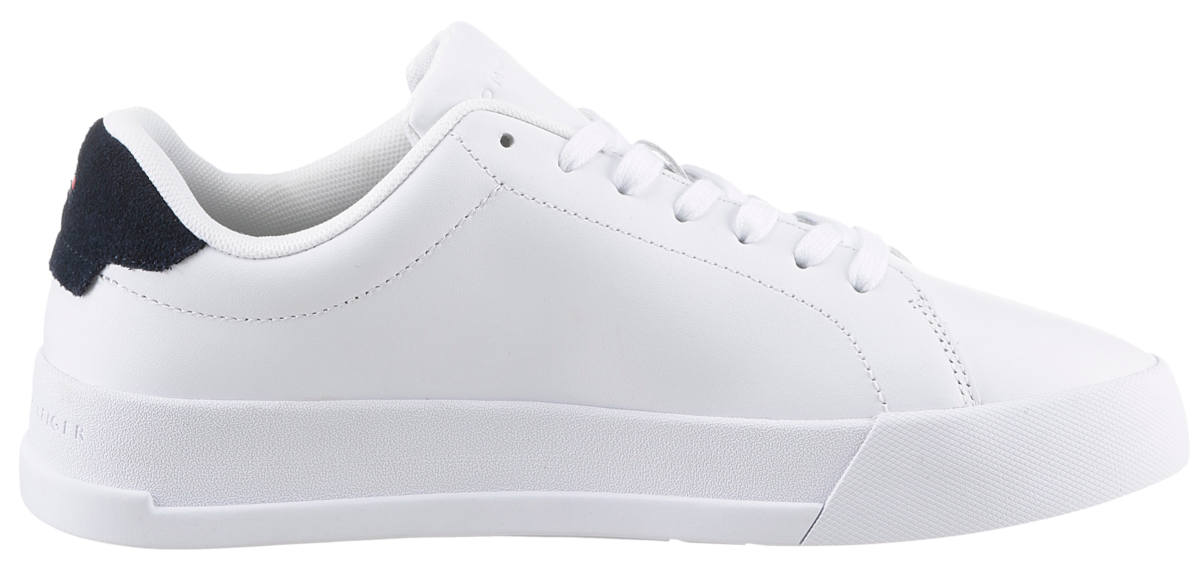 Tommy Hilfiger Sneaker »TH COURT LEATHER«, mit seitlichem Logoschriftzug, Freizeitschuh, Halbschuh, Schnürschuh