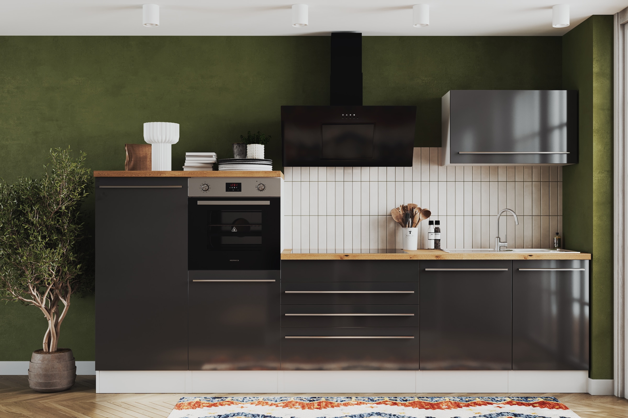 RESPEKTA Küchenzeile »Gabriel« Breite 320/150 cm mit Soft-Close in exklusiver Konfiguration für OTTO