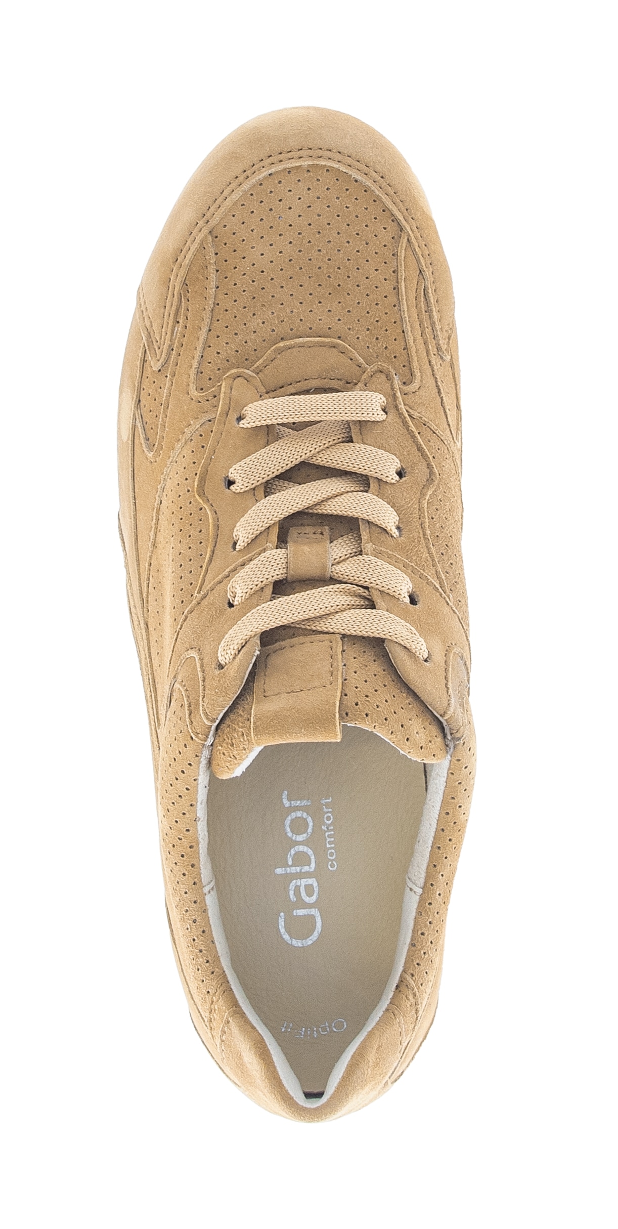 Gabor Sneaker »DAVOS«  Freizeitschuh, Halbschuh, Schnürschuh mit Lochmuster, G-Weite