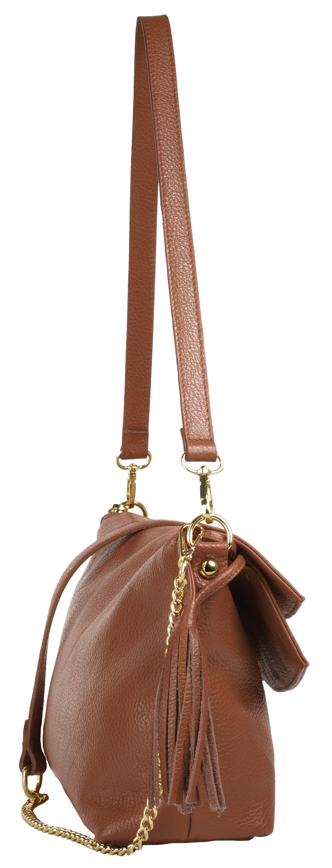 Samantha Look Umhängetasche echt Leder, Made in Italy