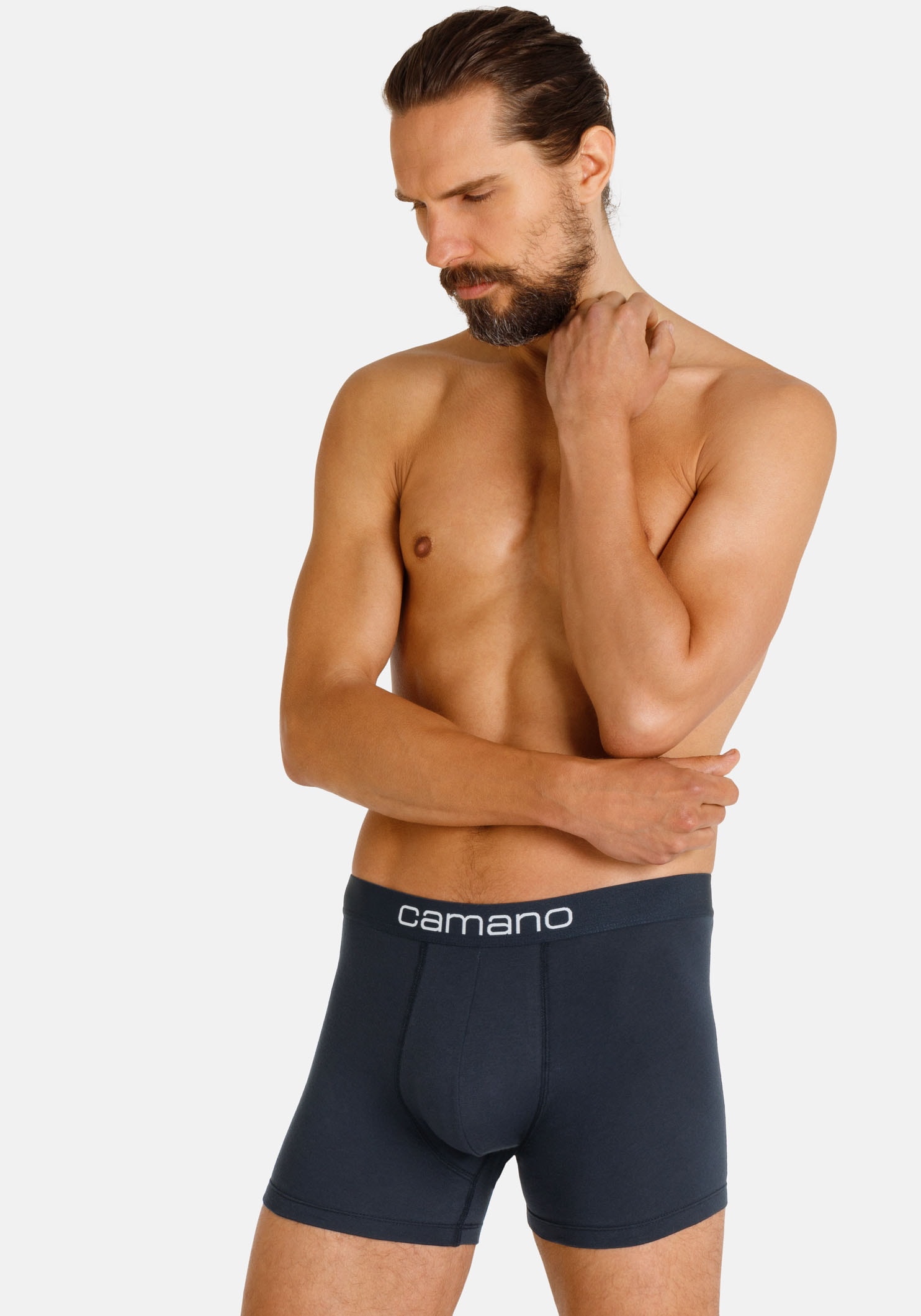 Camano Boxershorts »comfort«, (6er Pack), mit Stretch-Logobund