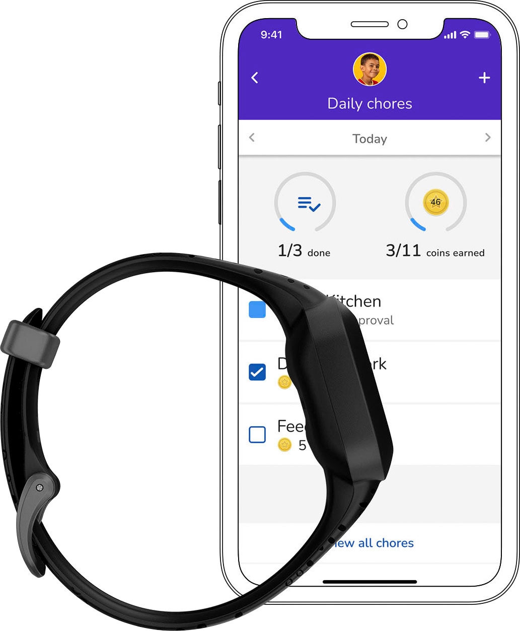 Garmin Smartwatch »vivofit jr. 3«, Proprietär,)