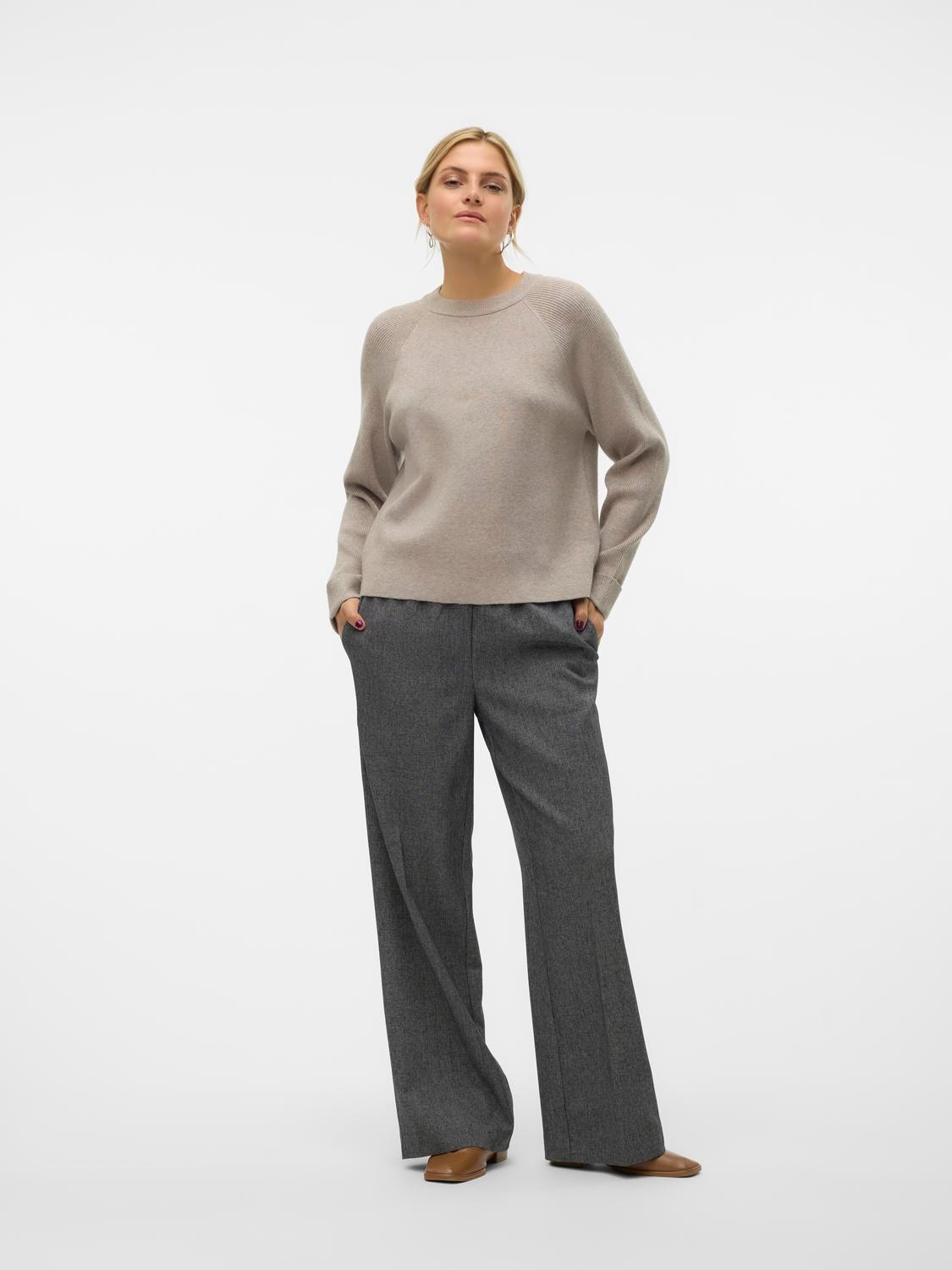 Vero Moda Strickpullover »VMGOLD MIX LS O-NECK PULLOVER GA«