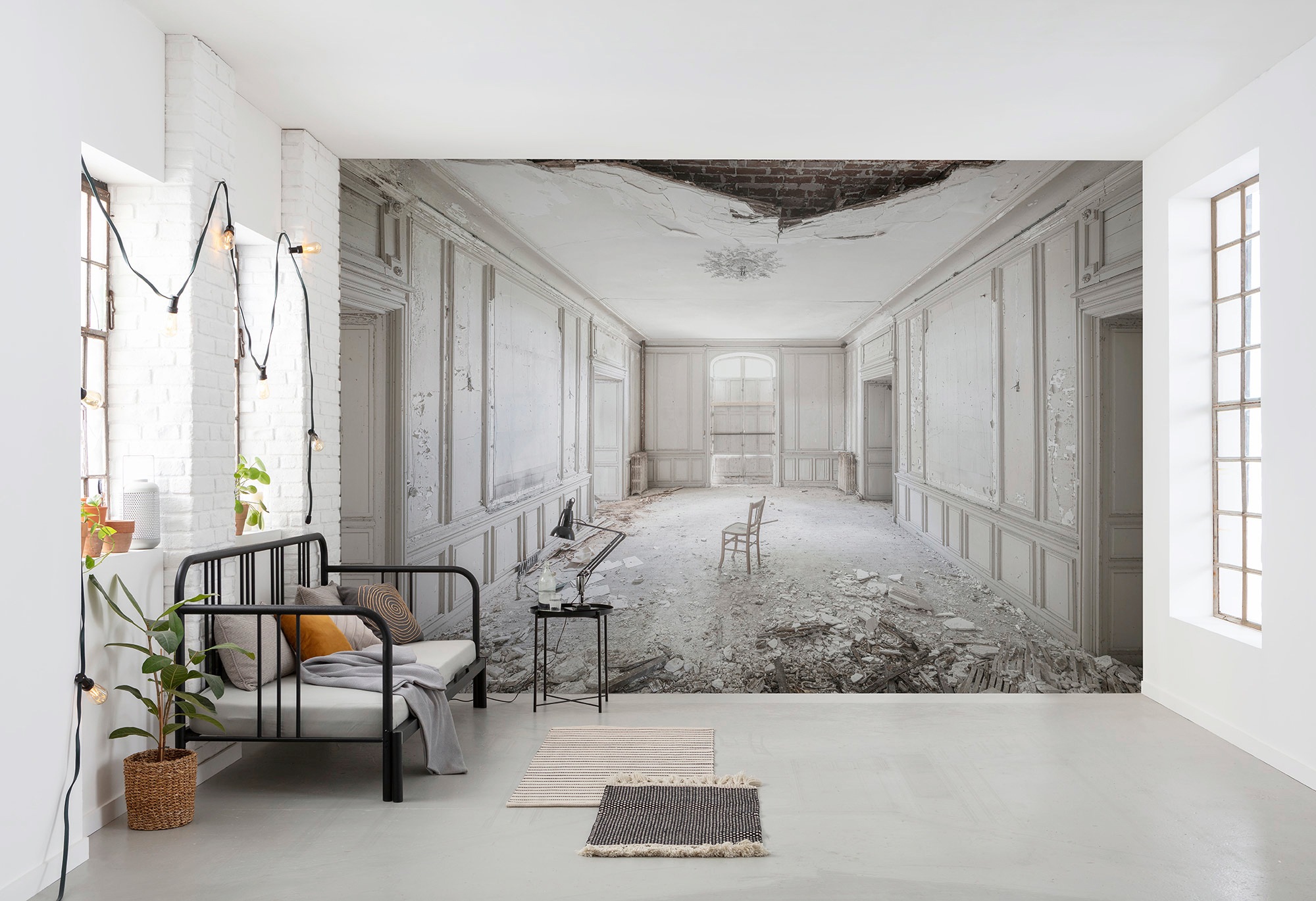 Komar Vliestapete »White Room II«, bedruckt-Barock-Destroyed-Effekte, lichtbeständig und wasserfest