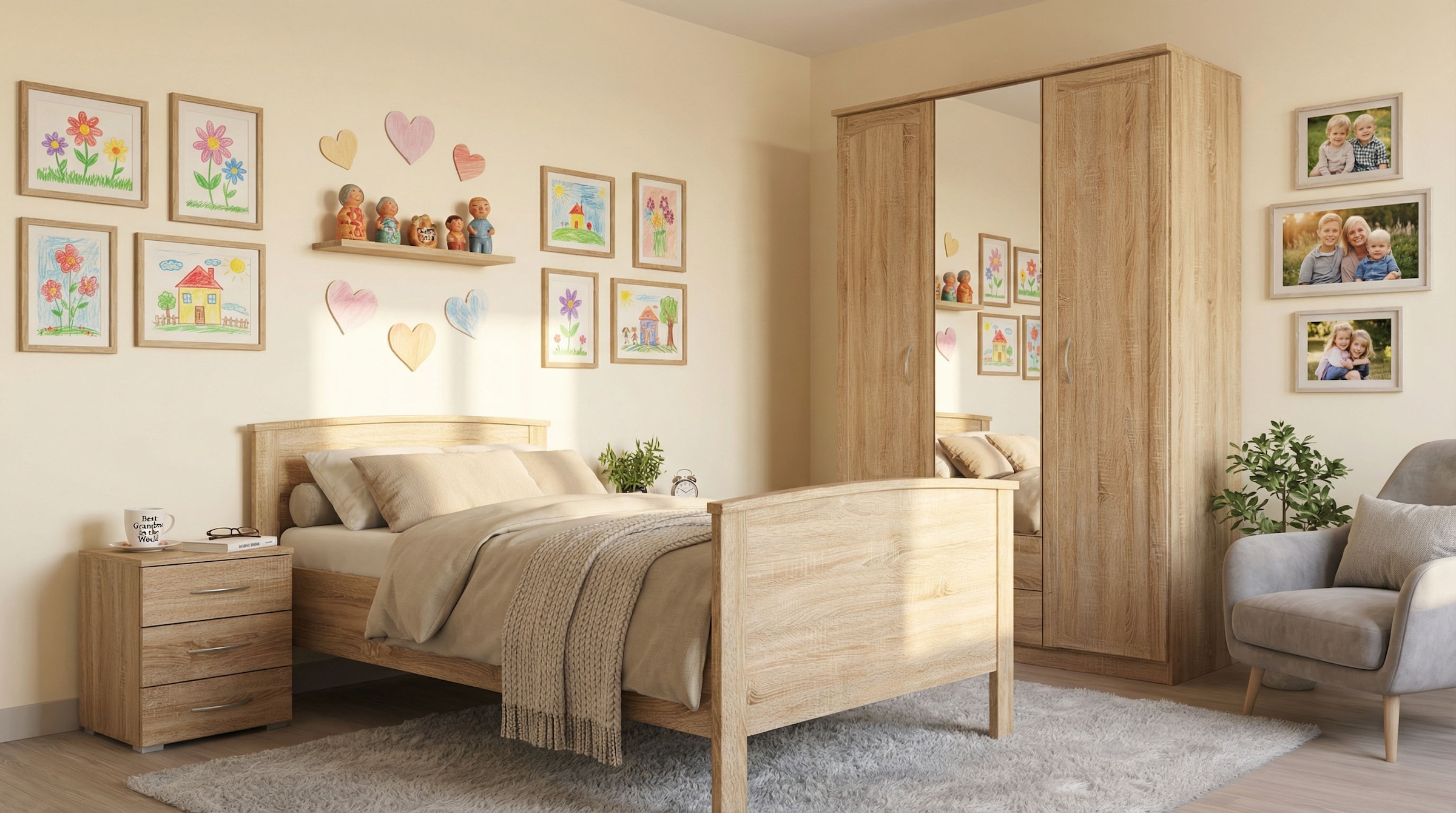 rauch Nachtkommode »Nachttisch Nachtkonsole Beistelltisch Kommode Sideboard TORRENT« mit 2 geräumigen Schubkästen, Breite 40 cm MADE IN GERMANY