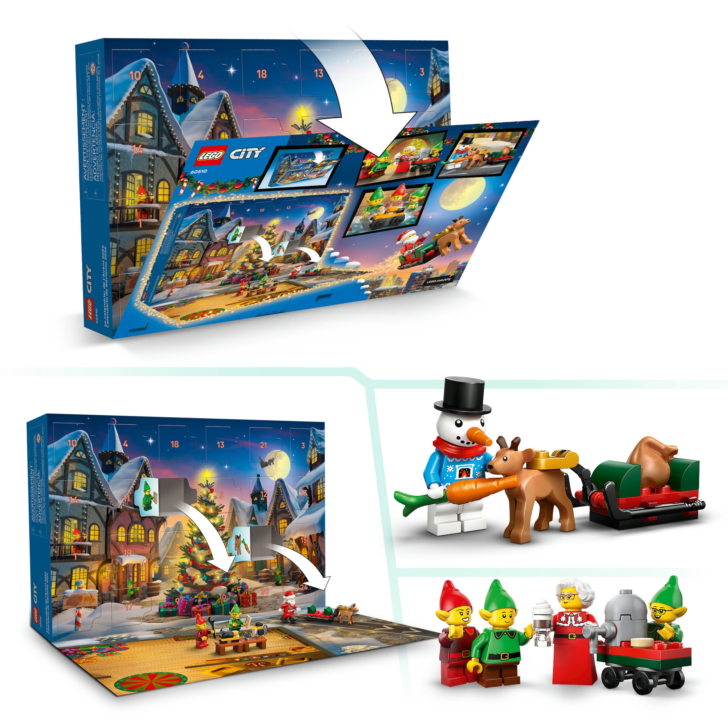 LEGO® Spielzeug-Adventskalender »Adventskalender 2026 (60510), LEGO City« ab 5 Jahren Made in Europe