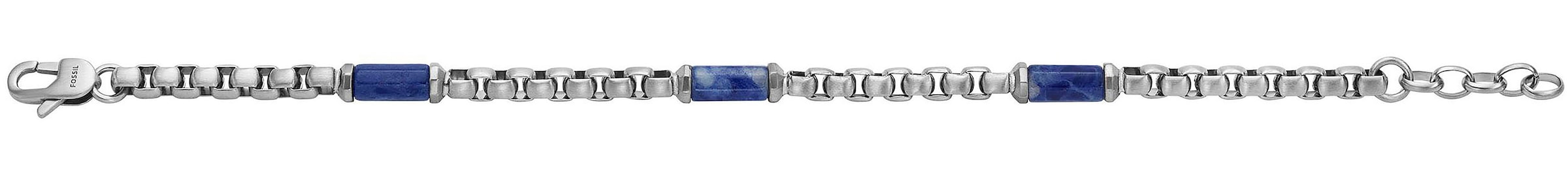 Fossil Armband »Schmuck Geschenk Edelstahl ALL STACKED UP, JF04604040, JF04725040«, mit Agat oder Sodalith
