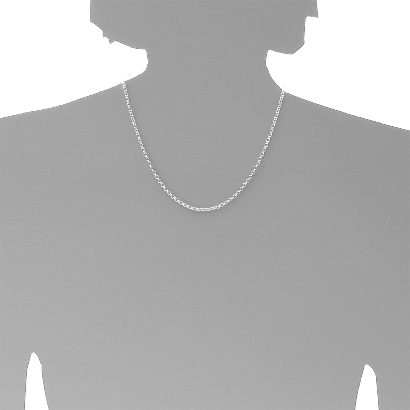 OSTSEE-SCHMUCK Silberkette »- Erbs 3,0 mm - Silber 925/000 -,«