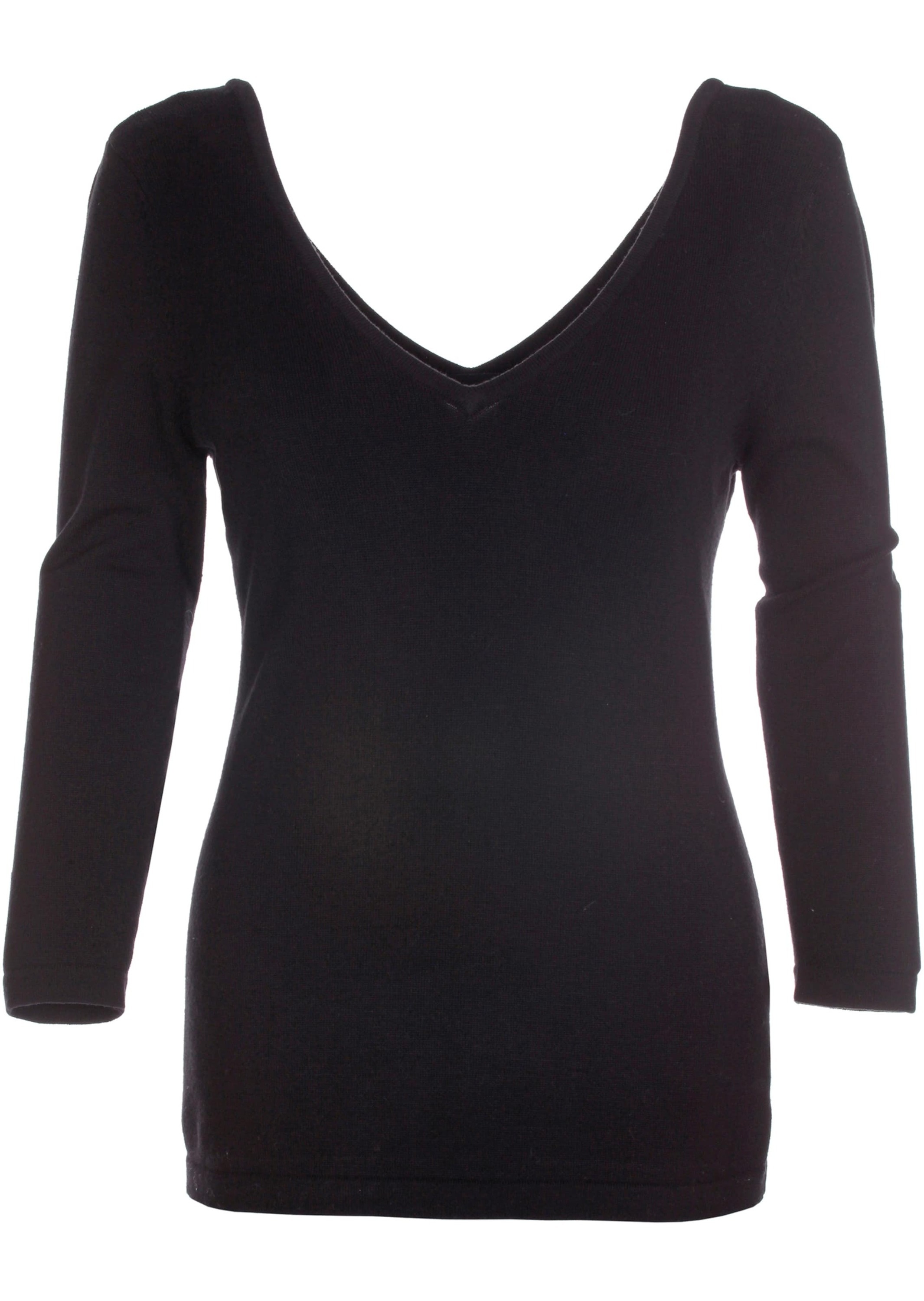 MADELEINE Longpullover »Pullover Strickpullover mit tiefem Rückenausschnitt«