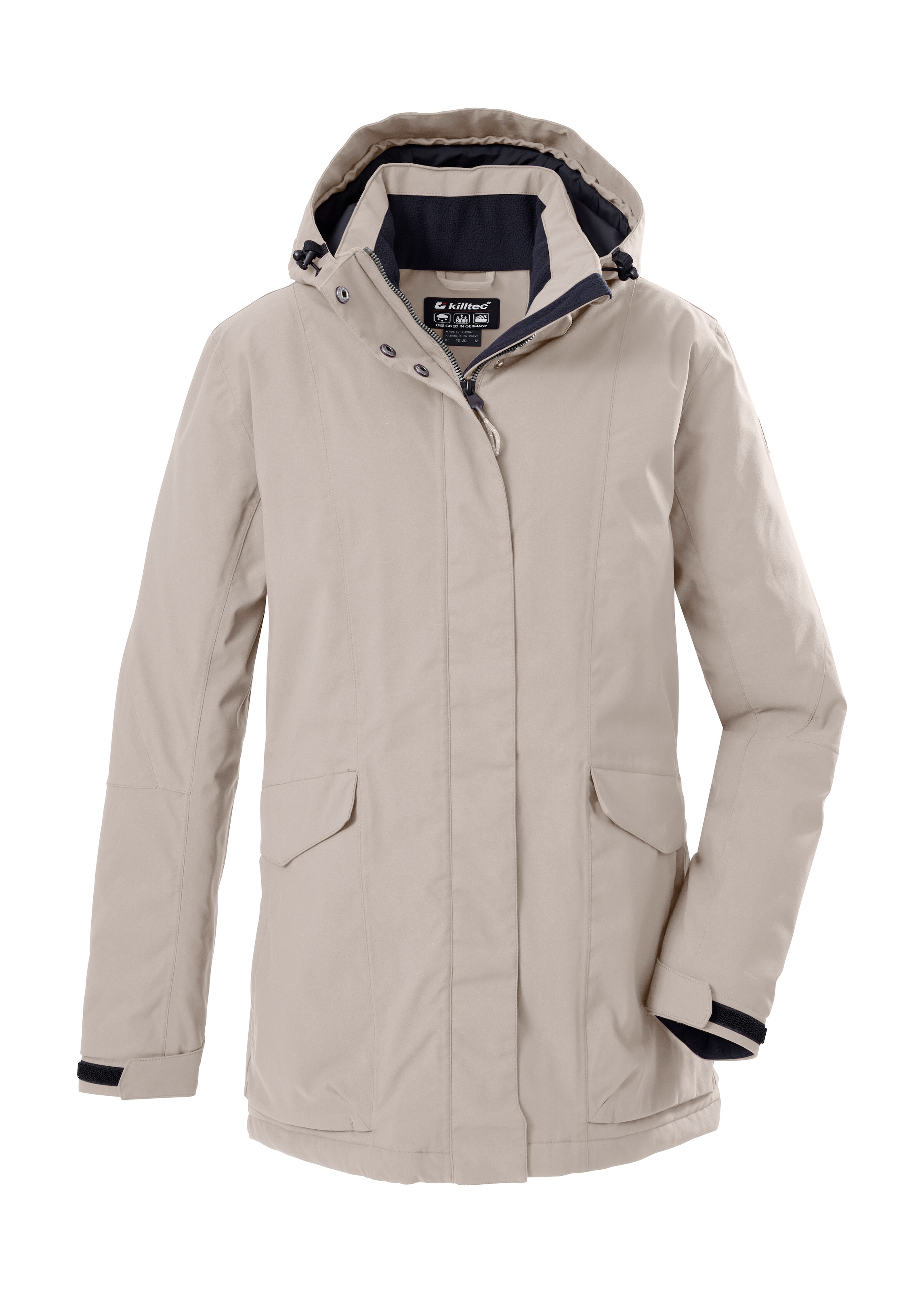 Killtec Funktionsjacke »Damen Jacke«, Wasserdichte, atmungsaktive Damenjacke mit abnehmbarer Kapuze