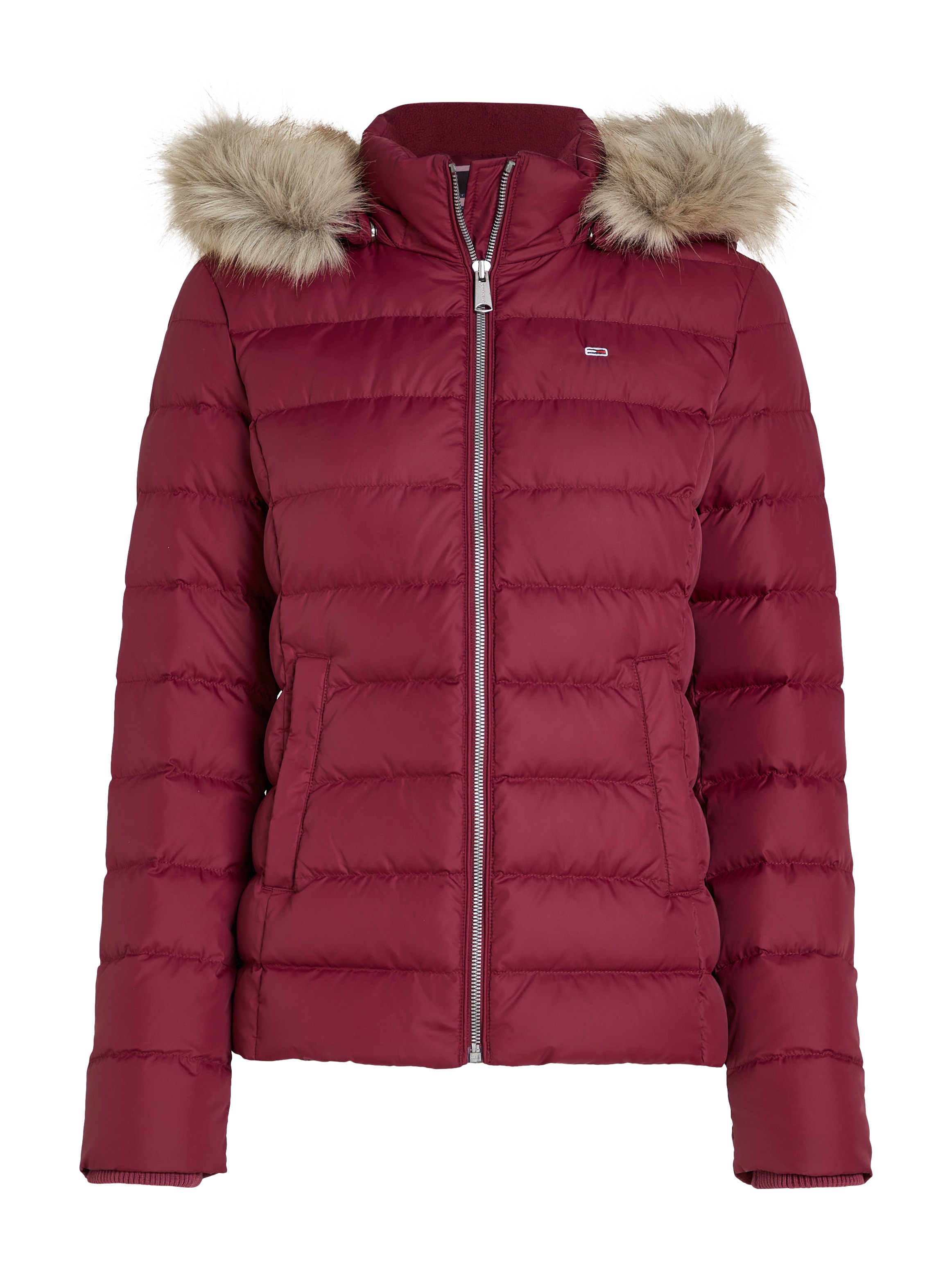 Tommy Jeans Steppjacke »TJW BASIC HOODED DOWN JACKET EXT«, mit Kapuze, mit Logostickerei