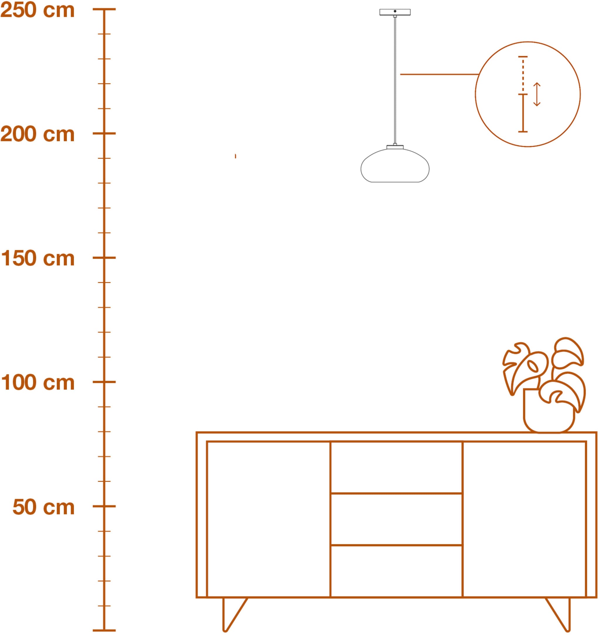 Osram Pendelleuchte »Decor Smoke Glass« E27 1 Stk. schwarz, E27, Stahl und Glas