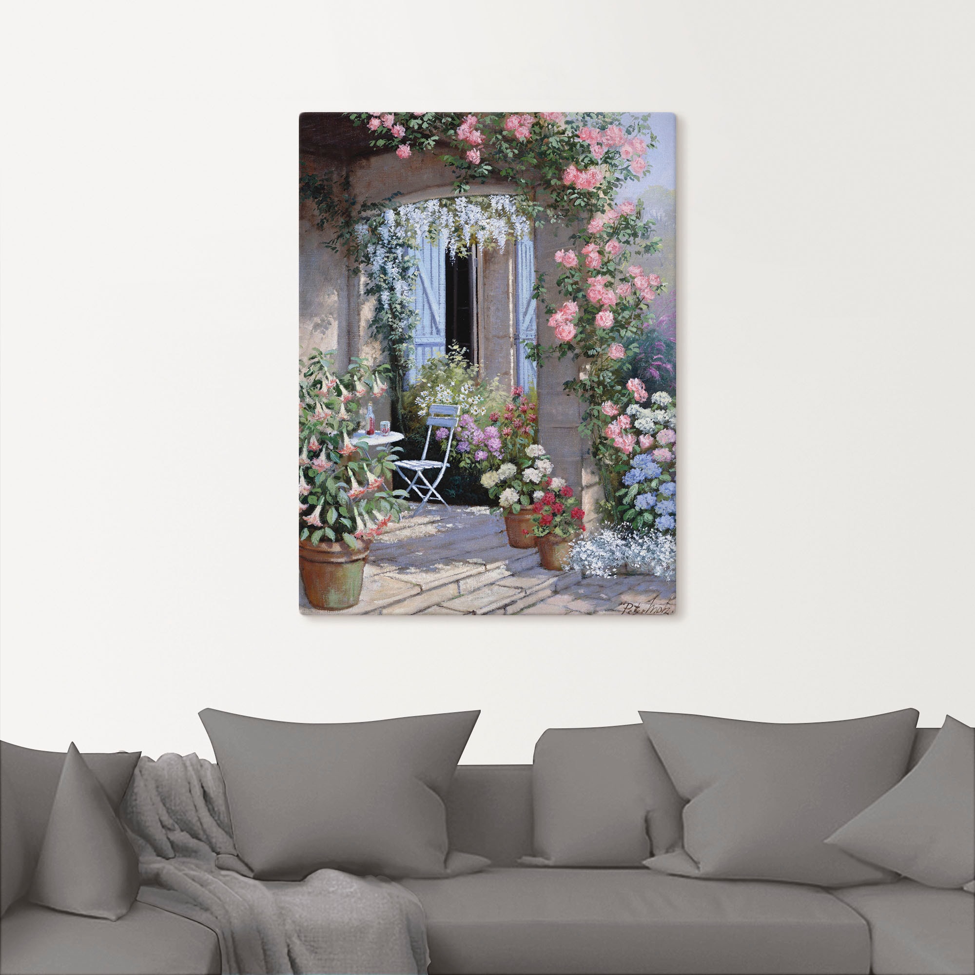 Artland Wandbild »Blumenangebot«, Garten, (1 St.), als Leinwandbild, Poster, Wandaufkleber in verschied. Größen