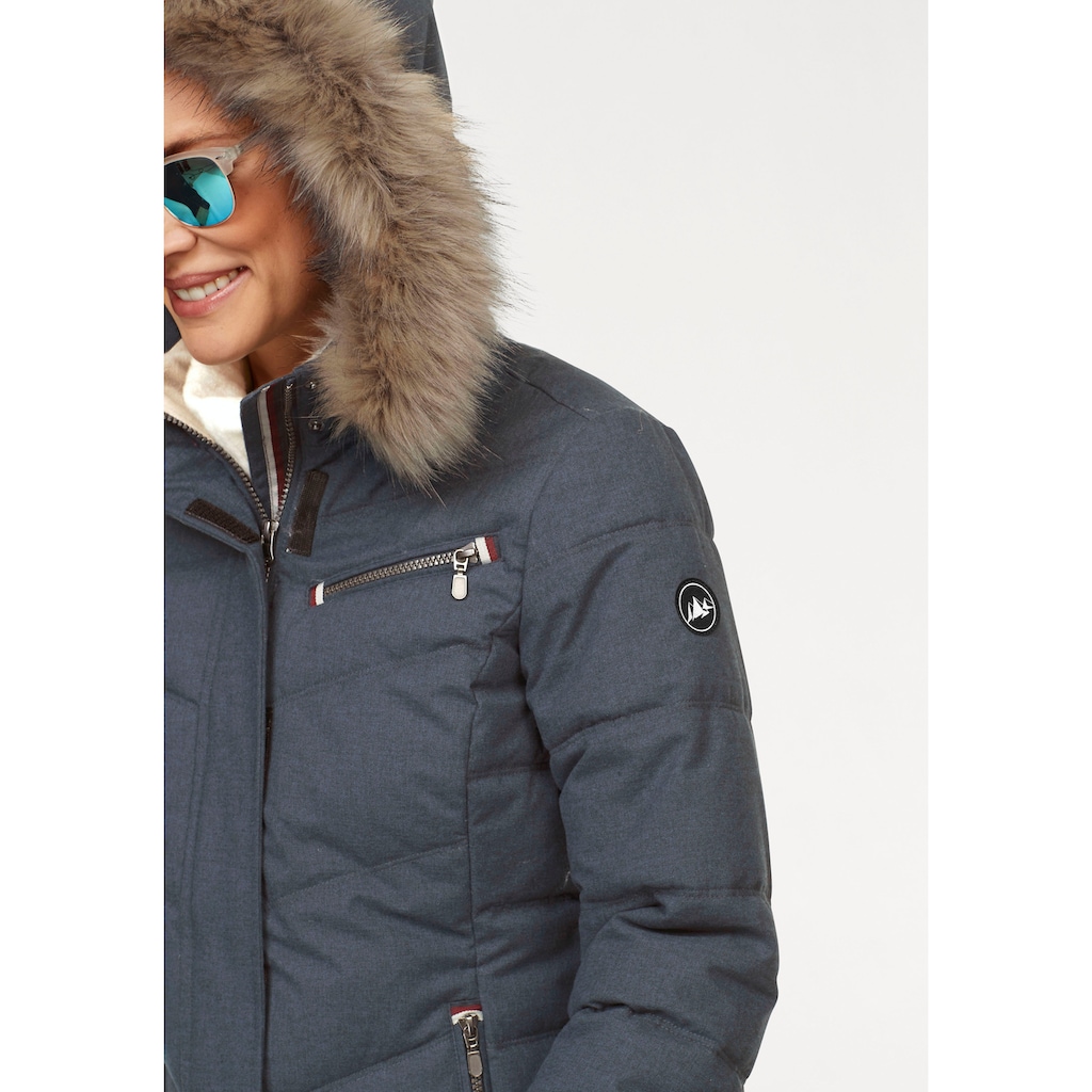 Polarino Steppjacke, mit Kapuze