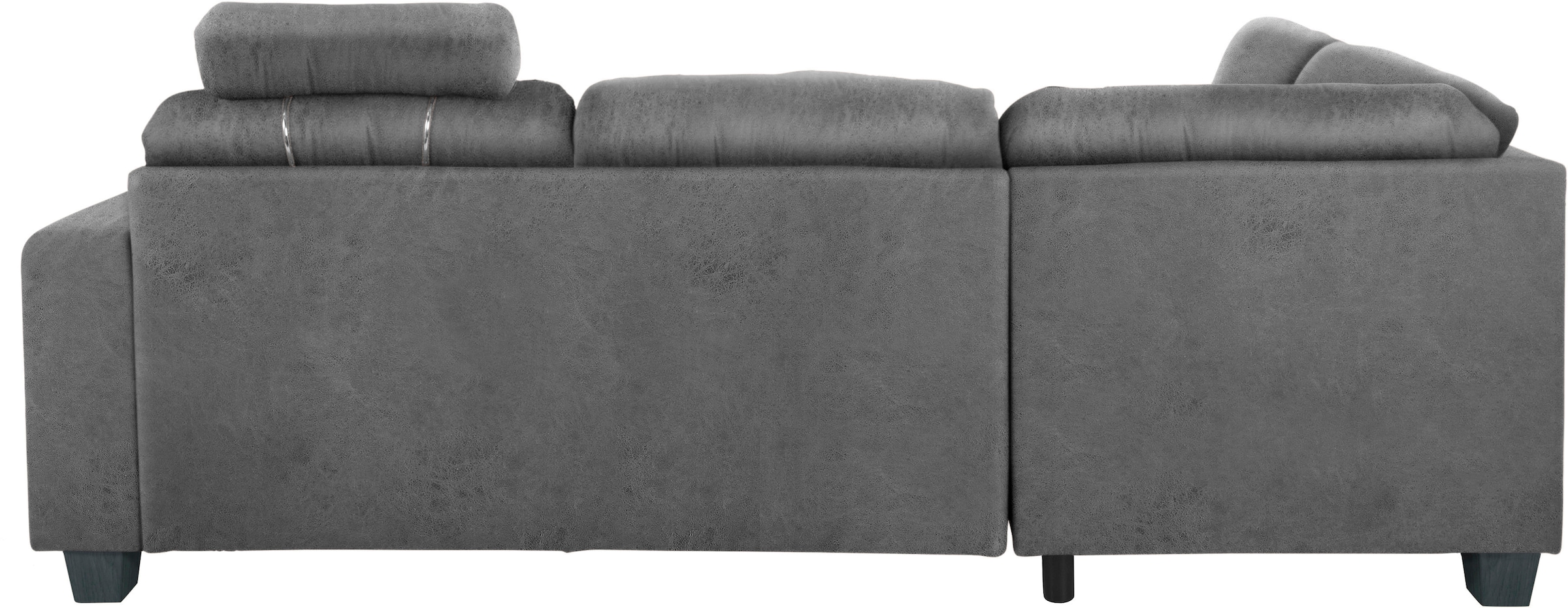 TRENDMANUFAKTUR Ecksofa »Chamber, zeitlos & elegant, bequem, L-Form«, inklusive einer Kopfstütze, wahlweise Schlaffunktion, B/T 203/245cm