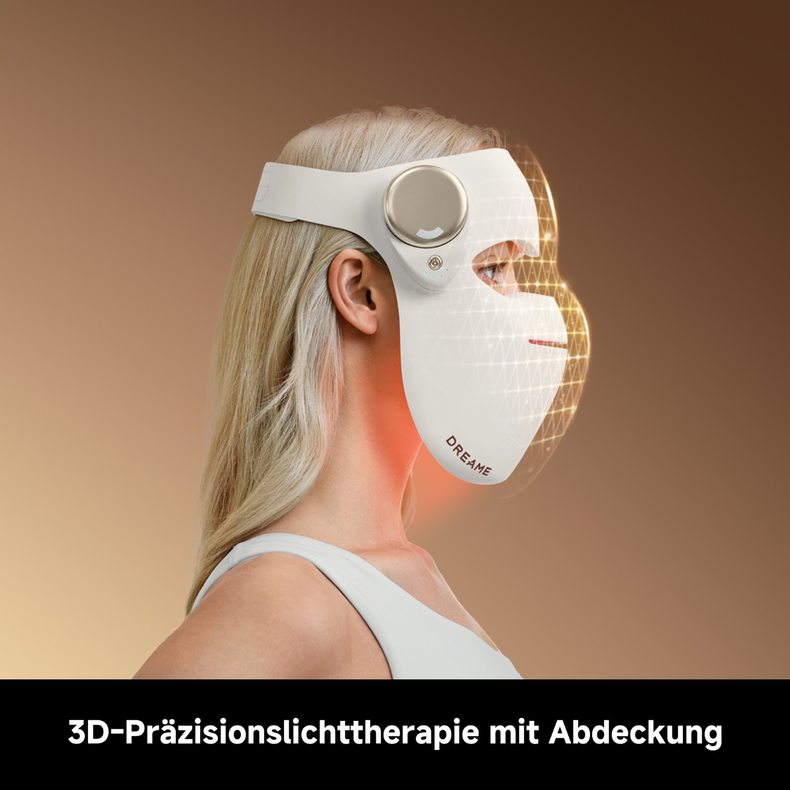 Dreame LED-Gesichtsmaske »Chrona« 280 LEDs, 5 Lichtmodi, kabellos, ergonomische 3D-Passform