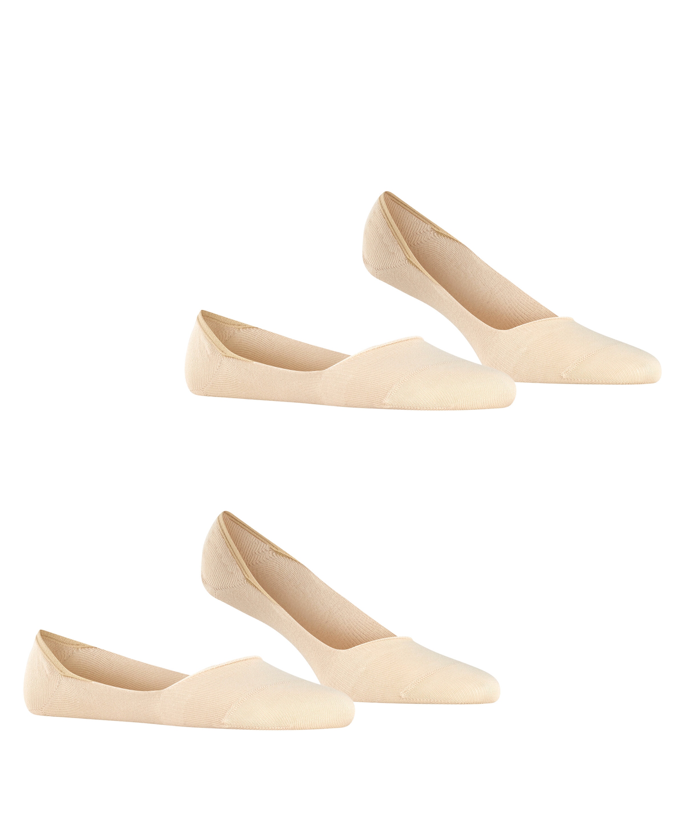 Esprit Füßlinge »Cotton« 2 Paar,  elegant, verstärkt und aus weicher Baumwolle, dünn, anti-slip