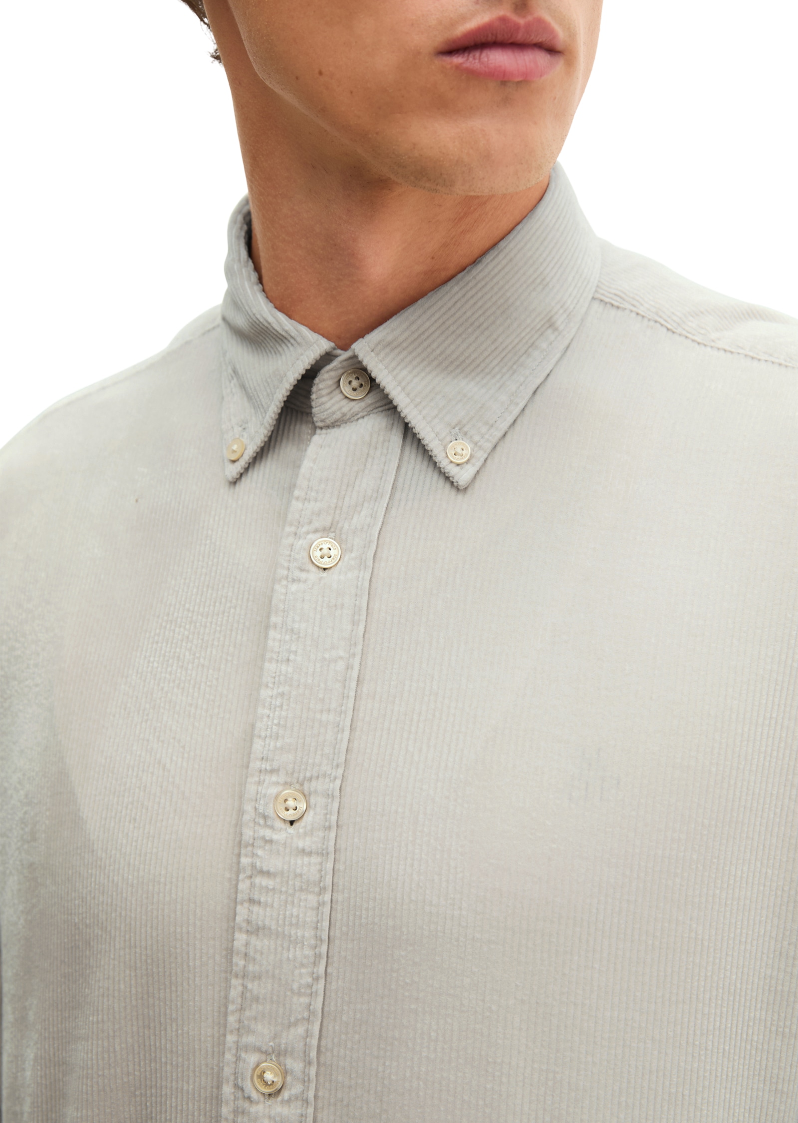 Marc O'Polo Langarmhemd regular mit Button-Down-Kragen