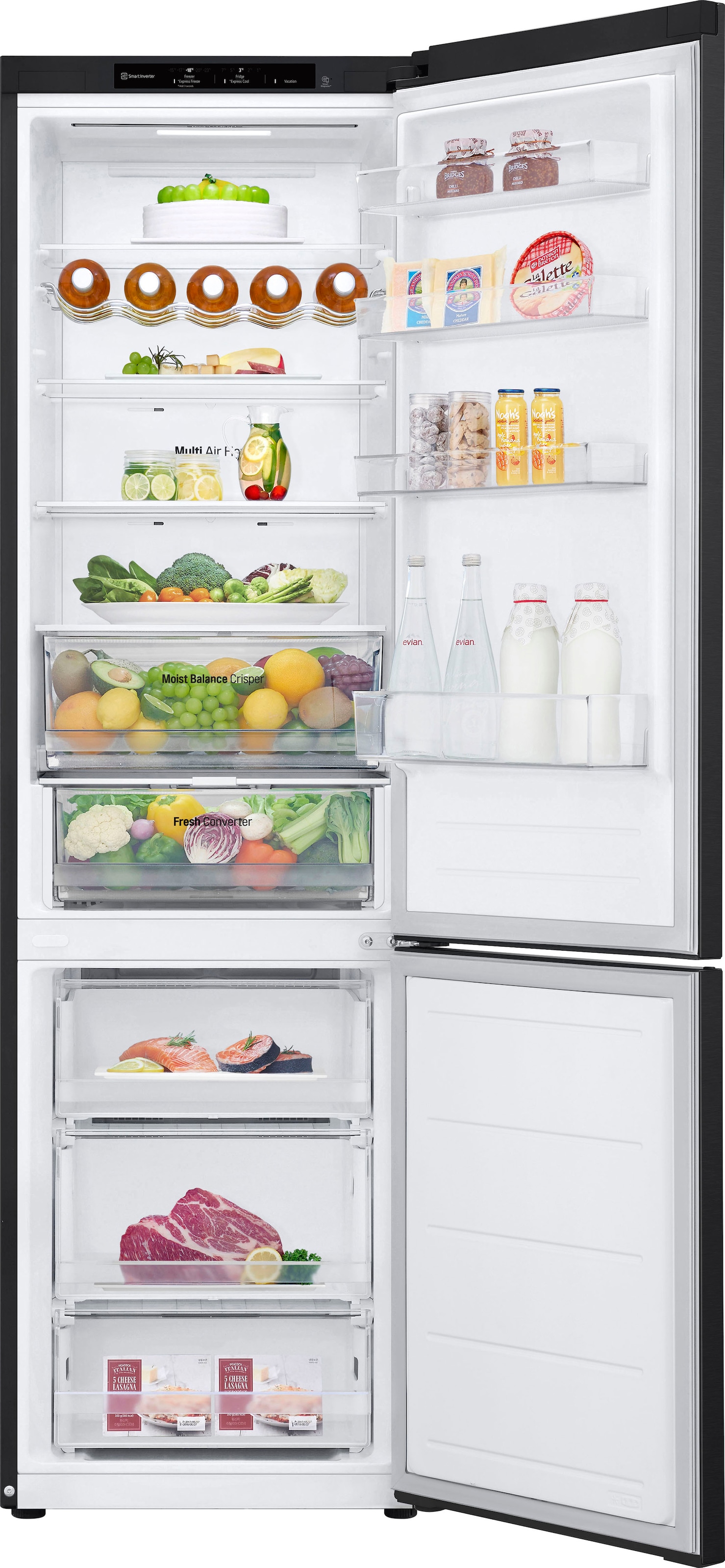 LG Kühl-/Gefrierkombination »GBV3200CEP«, Total No Frost, Multi-Airflow, Fresh Converter, Moist Balance Crisper