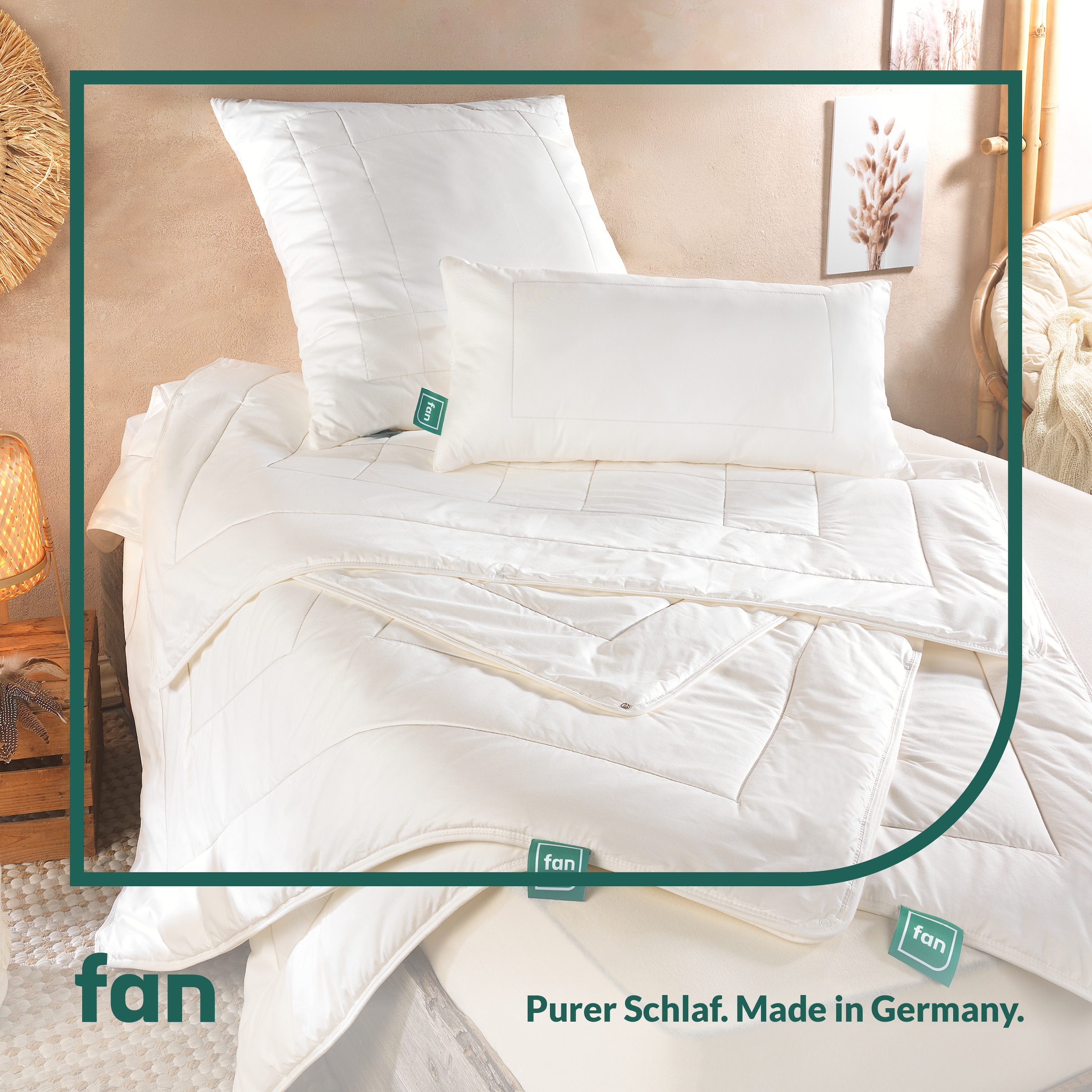 fan Naturfaserbettdecke »African Cotton, 135x200 cm und weitere Größen« leicht Füllung 100% Lyocell (TENCEL™) 1 Stk. tlg. Bettdecke für Winter oder Sommer. Hergestellt in Deutschland