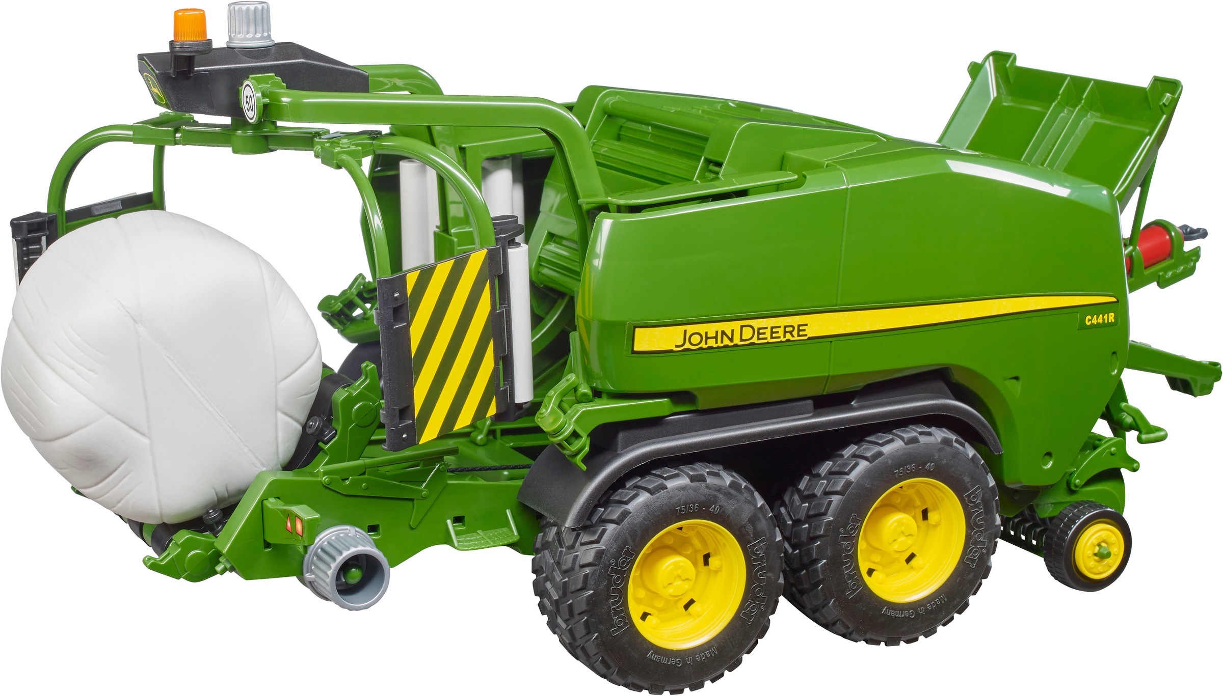 Bruder® Spielzeug-Landmaschine »John Deere Rundballen Presswickelkombi C441R 42 cm (02032)« Made in Europe