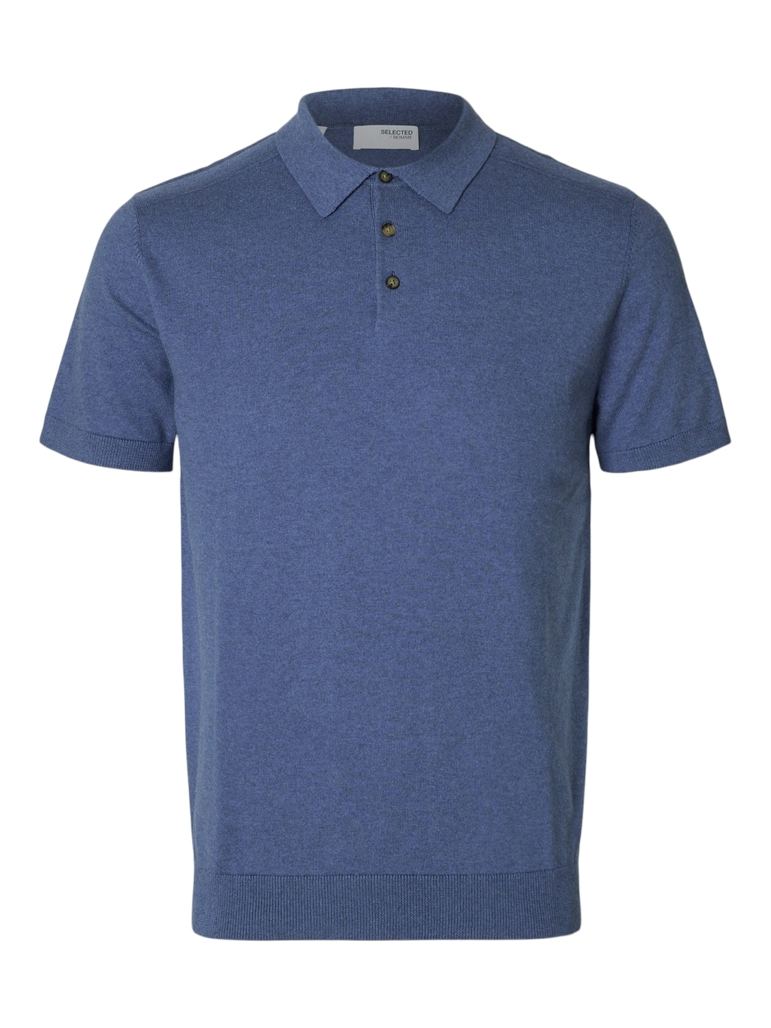SELECTED HOMME Poloshirt »SLHBERG SS KNIT POLO NOOS«, aus Feinstrick