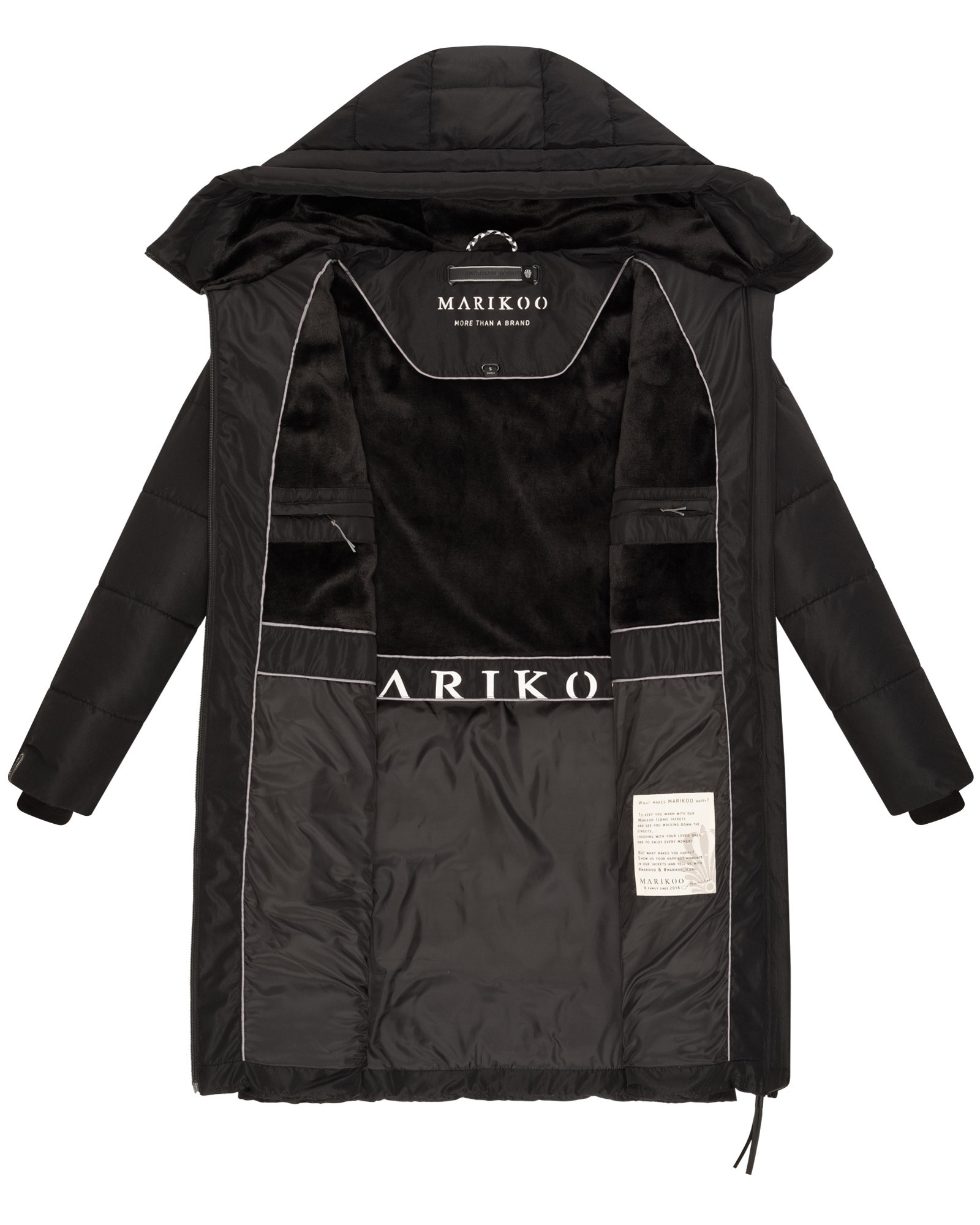 Marikoo Winterjacke »Marikoo Natsukoo Damen Winter Steppjacke lang B978«