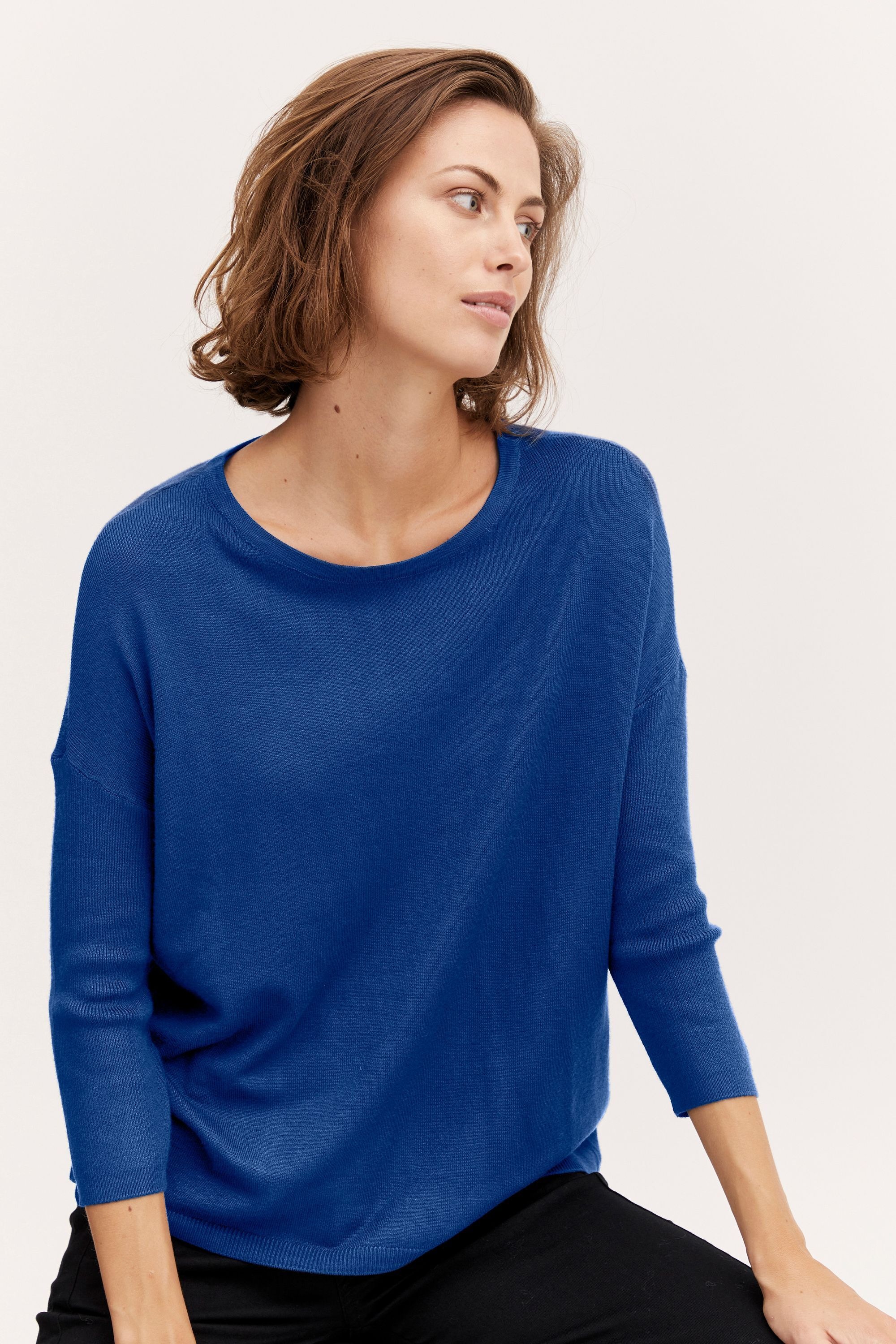 fransa Strickfleece-Pullover »Strickpullover FRBlume«
