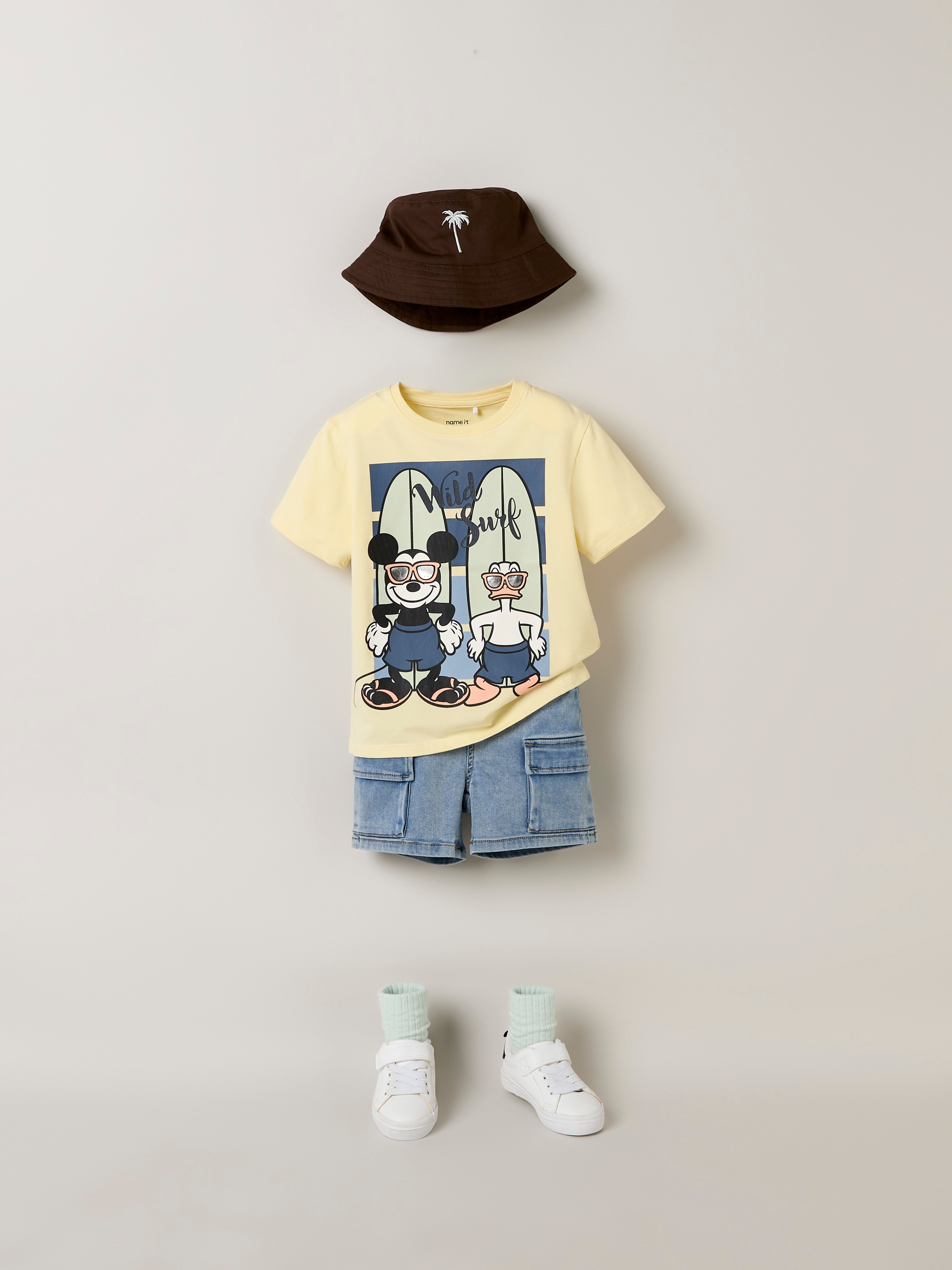 Name It T-Shirt »NMMART MICKEY SS NREG TOP BOX WDI« Baumwollmischung, regular fit