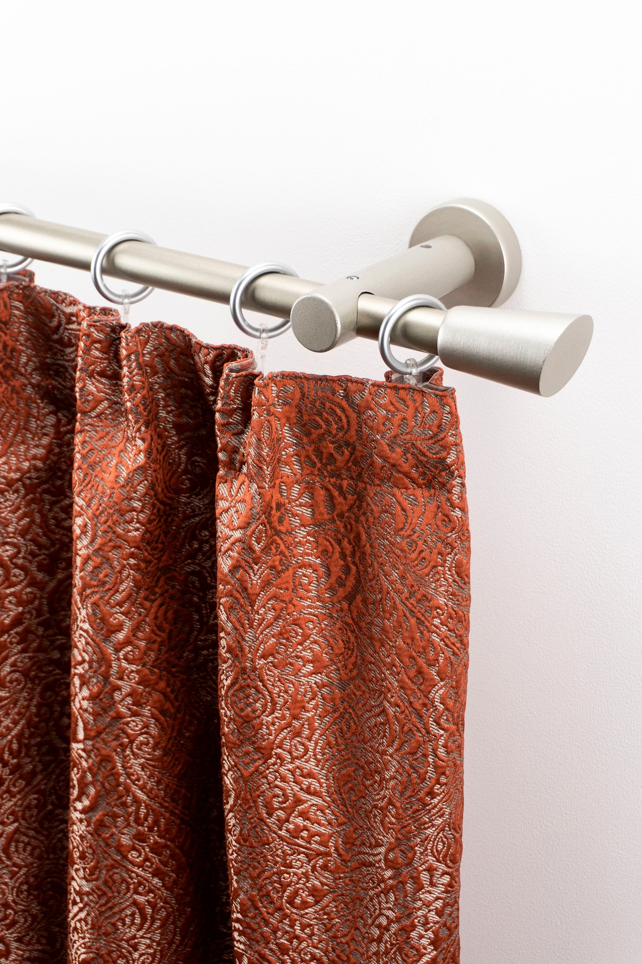 GARESA Gardinenstange »MOLIS« Ø 20 mm 1 läufig-läufig Wunschmaßlänge Vorhanggarnitur, verlängerbar, Wandmontage, Keil, mit Ringe und Haken