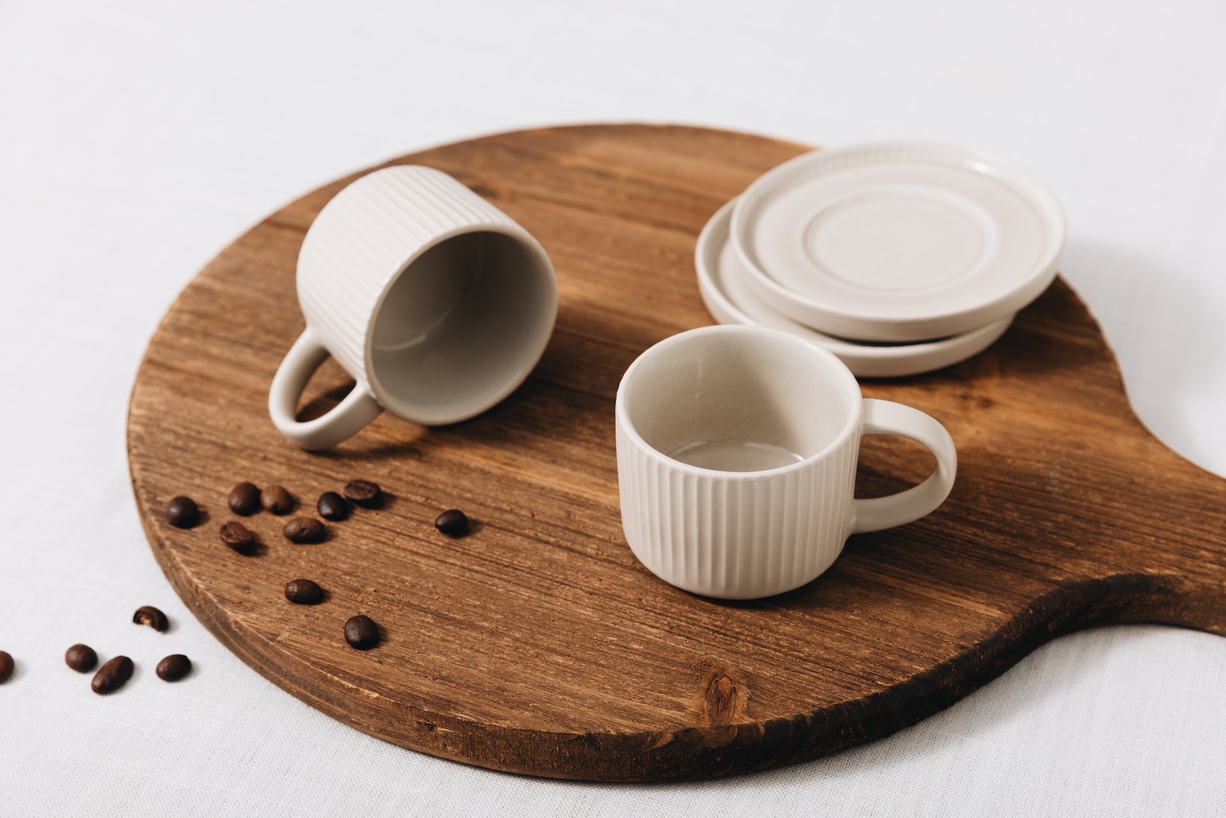 OTTO home Espressotasse »Ylvii, 12er Set, bestehend aus 6 Tassen + 6 Untertassen« für 6 Personen, spülmaschinenfest und mikrowellengeeignet, 90 ml