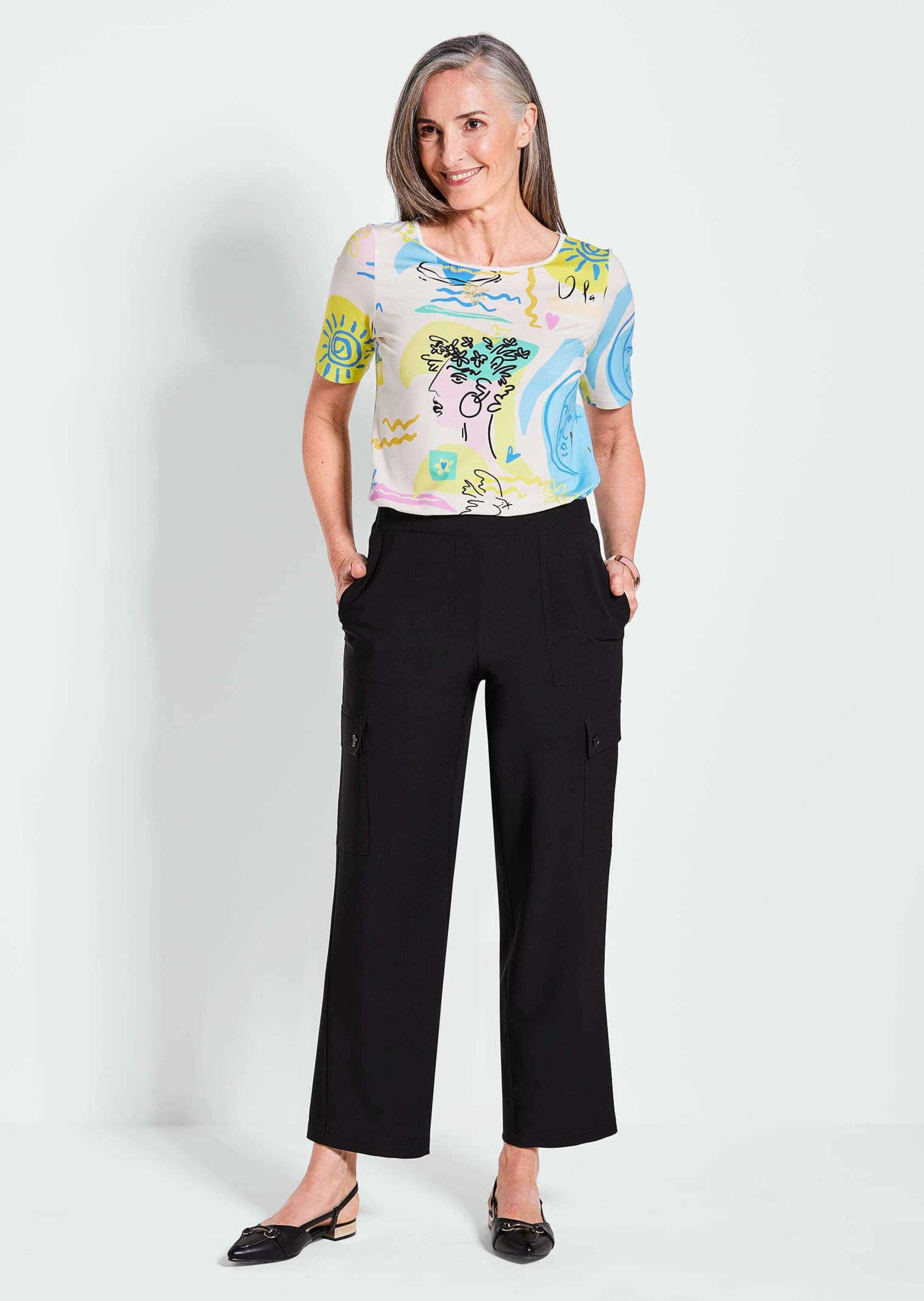 GOLDNER Stoffhose »Kurzgröße Bequeme Hose VERA mit sportlichem Look«