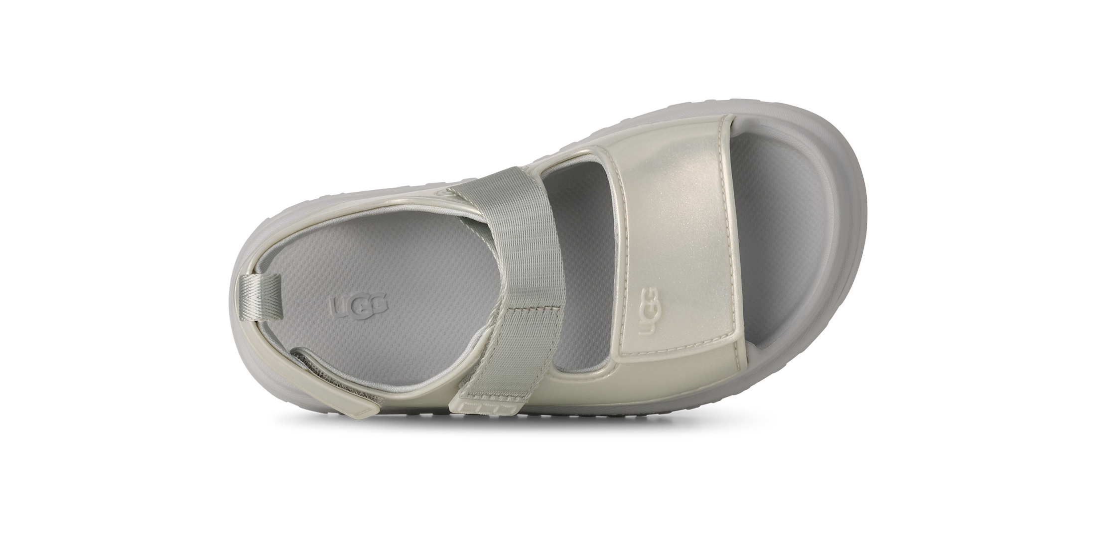 UGG Sandale »GOLDENGLOW GLOSSY SPARKLES«  Klettschuh, Sommerschuh mit trendy Plateausohle